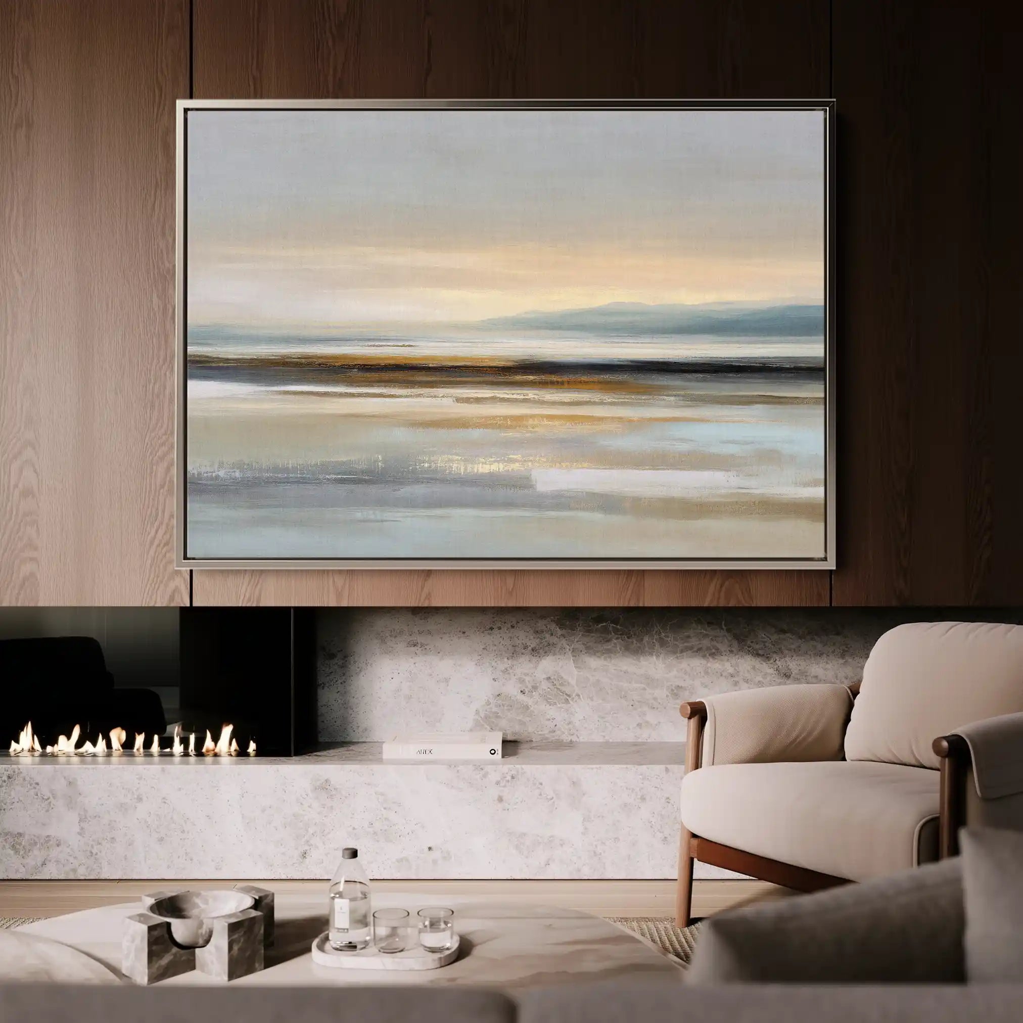 Abstract 1564 Canvas Art 18" x 24" / 45 x 60 cm / Black