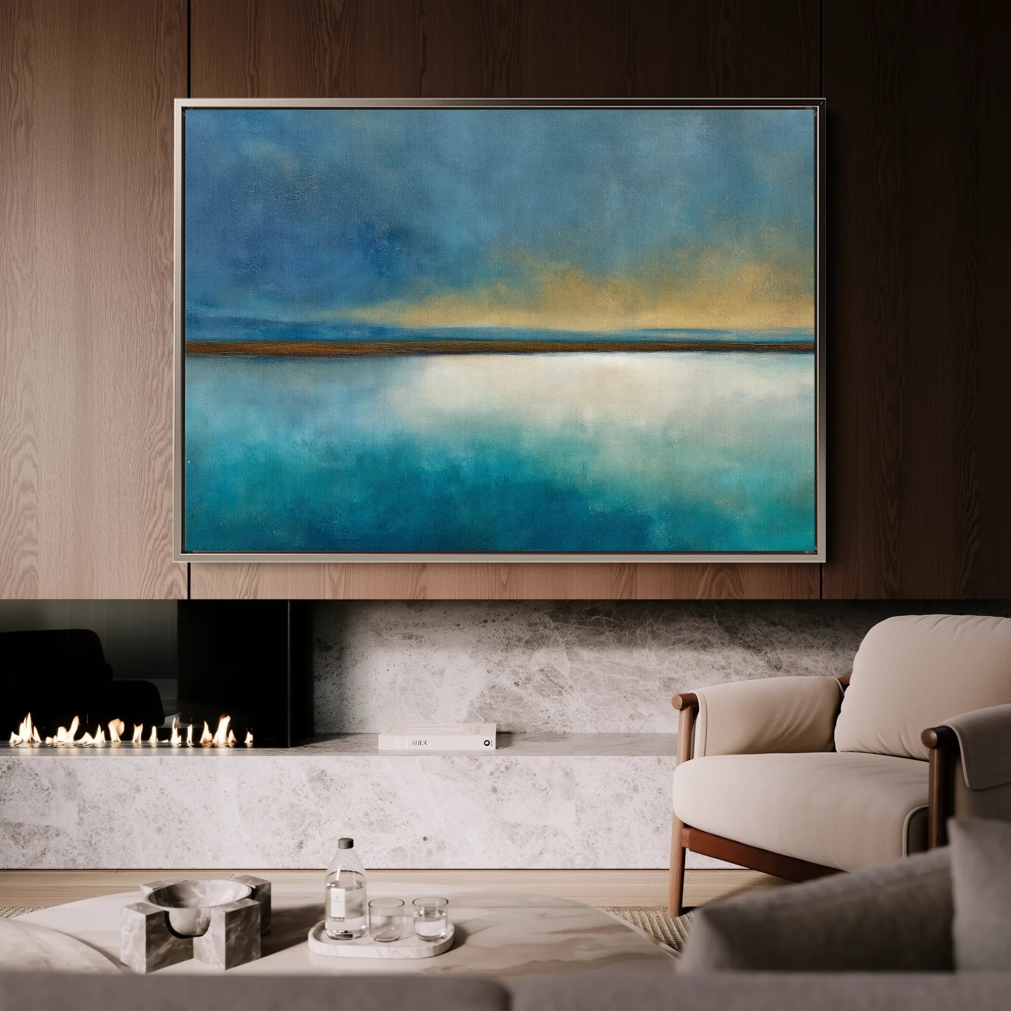 Abstract 1568 Canvas Art 18" x 24" / 45 x 60 cm / Black