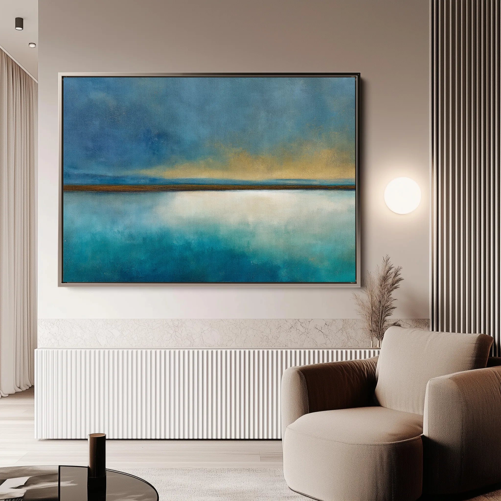 Abstract 1568 Canvas Art 18" x 24" / 45 x 60 cm / Black