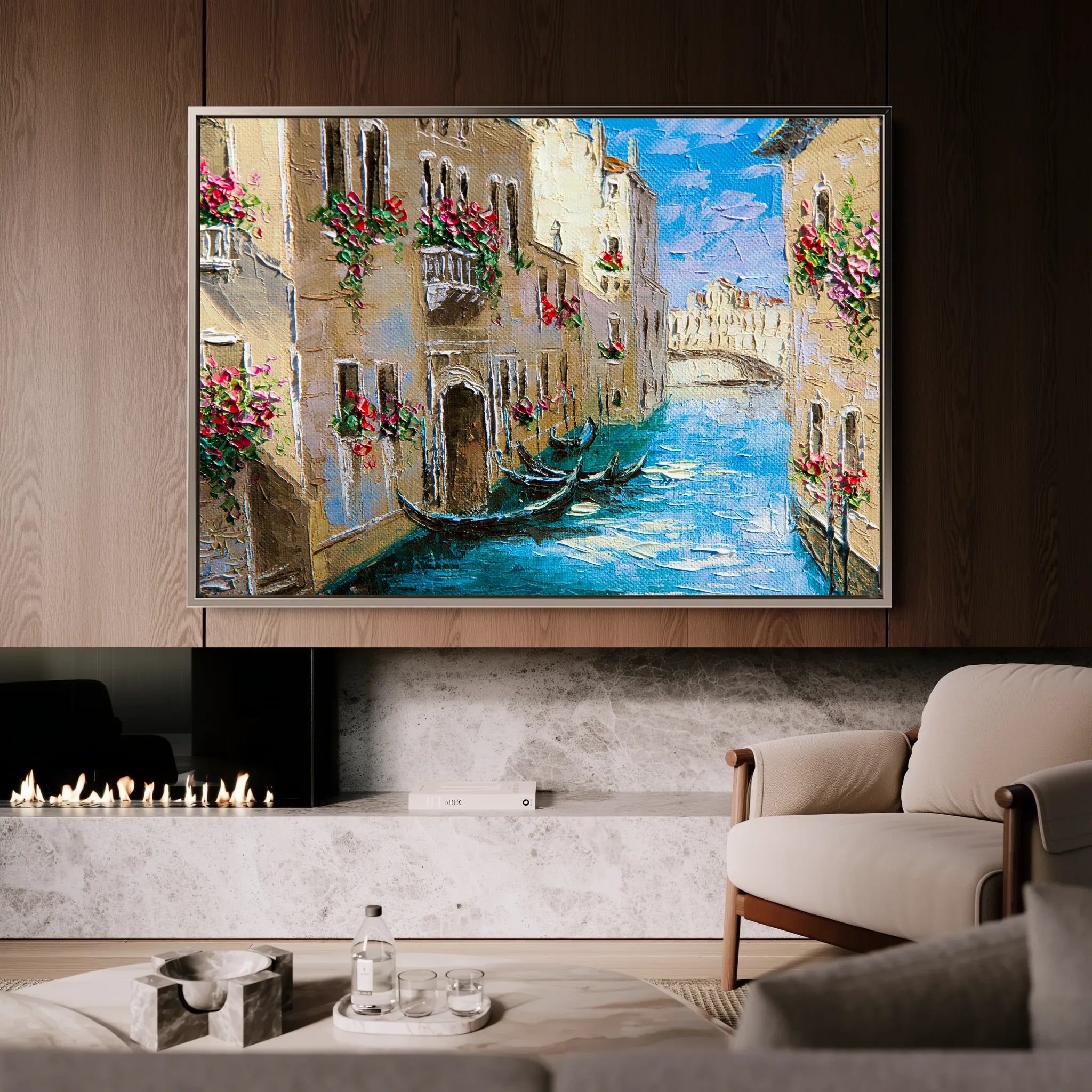 Landscape 157 Canvas Art 18" x 24" / 45 x 60 cm / Black