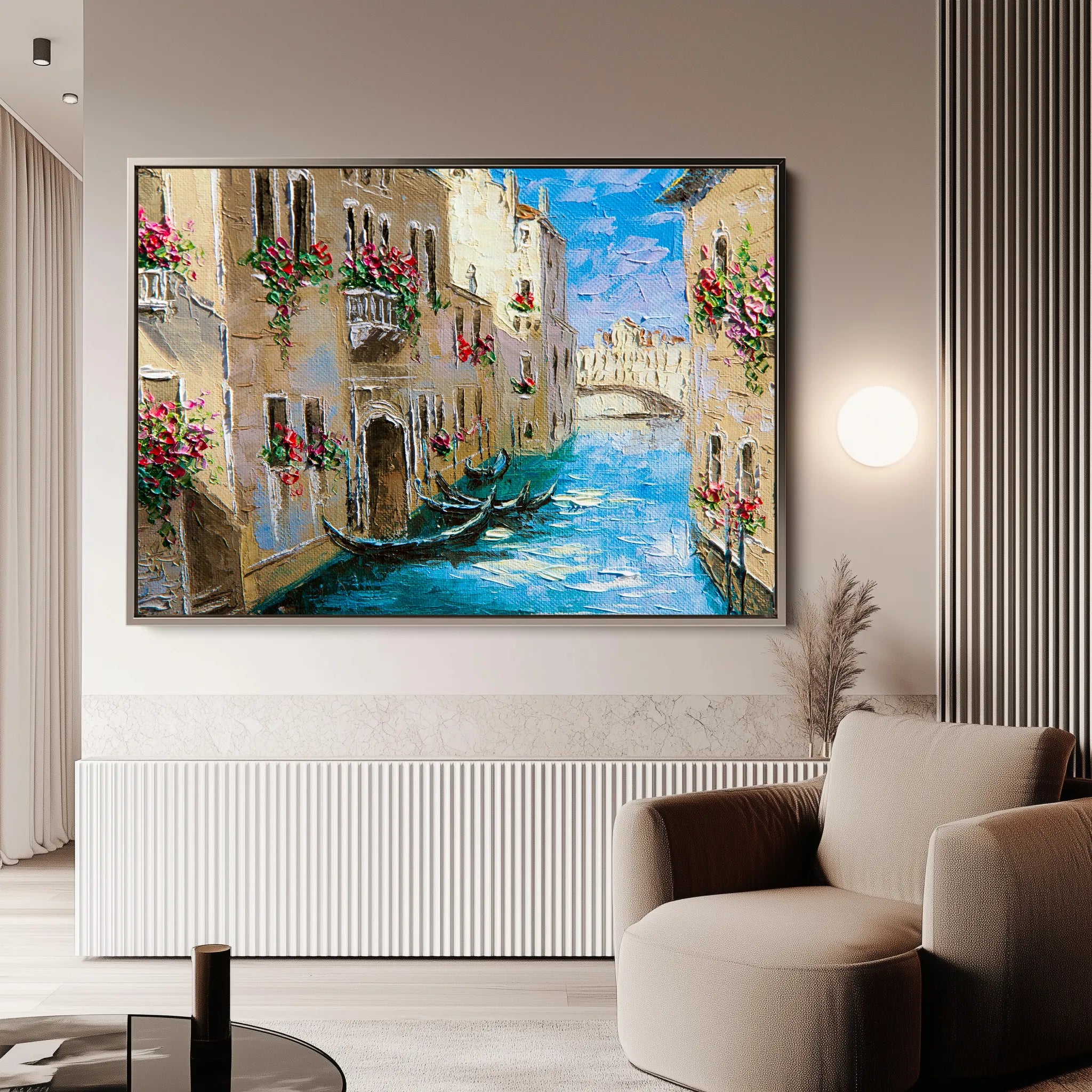 Landscape 157 Canvas Art 18" x 24" / 45 x 60 cm / Black