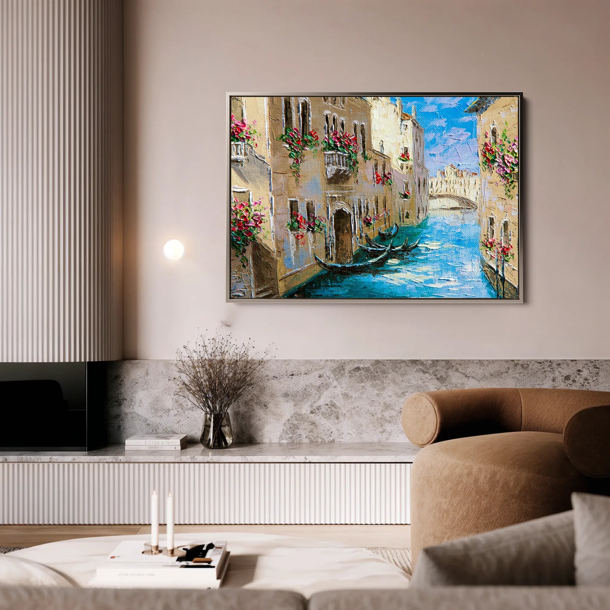 Landscape 157 Canvas Art 18" x 24" / 45 x 60 cm / Black