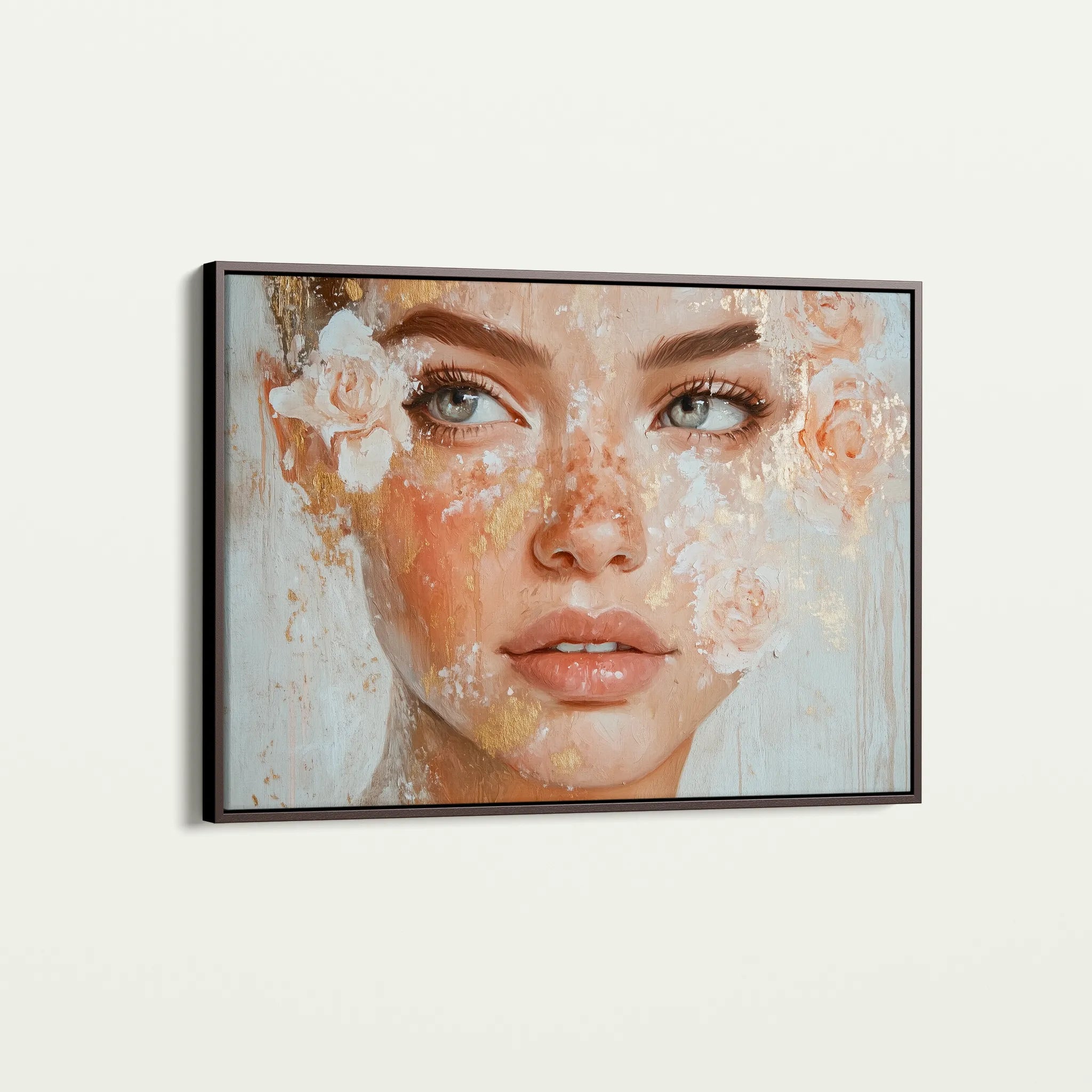 Portrait 157 Canvas Art 18" x 24" / 45 x 60 cm / Black