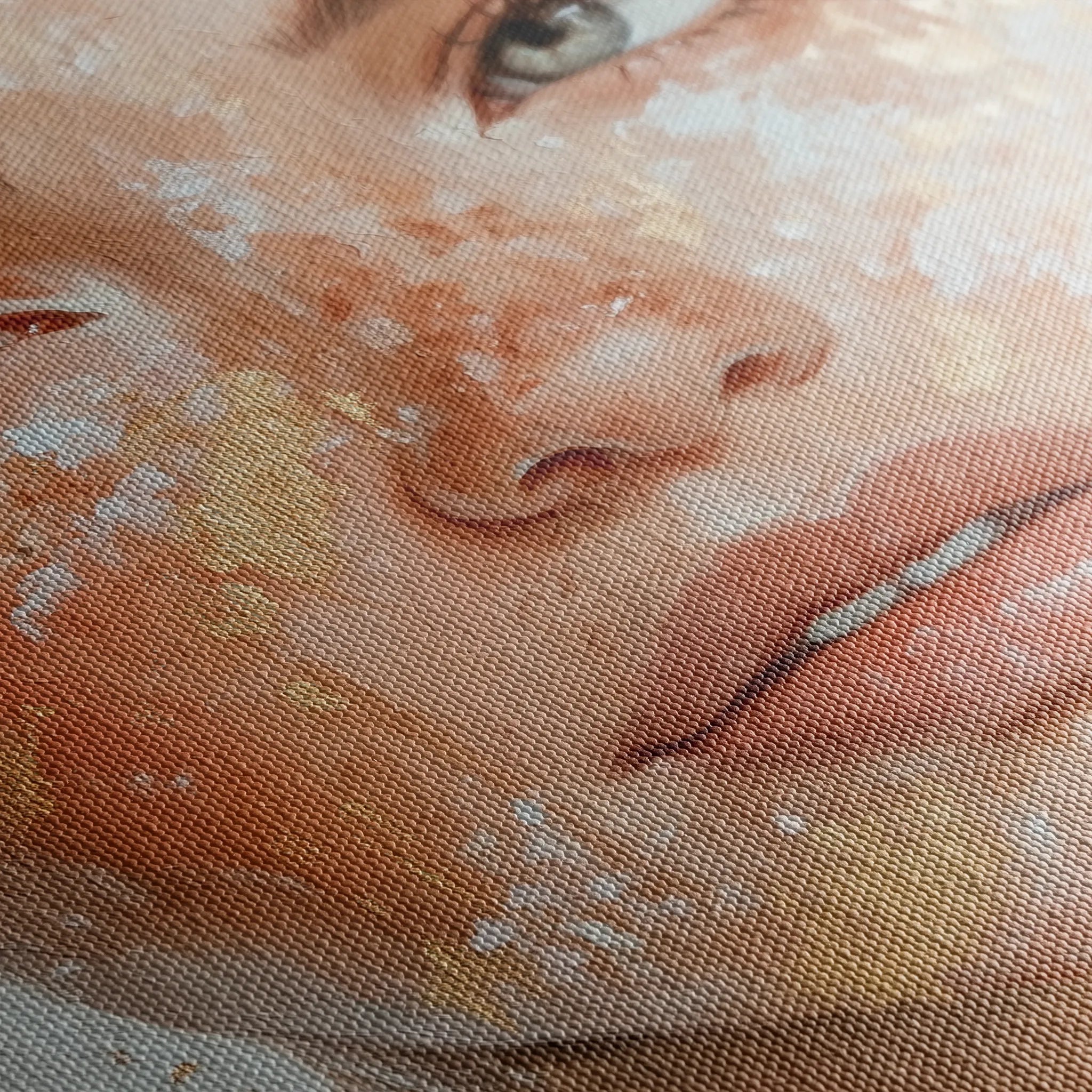 Portrait 157 Canvas Art 18" x 24" / 45 x 60 cm / Black