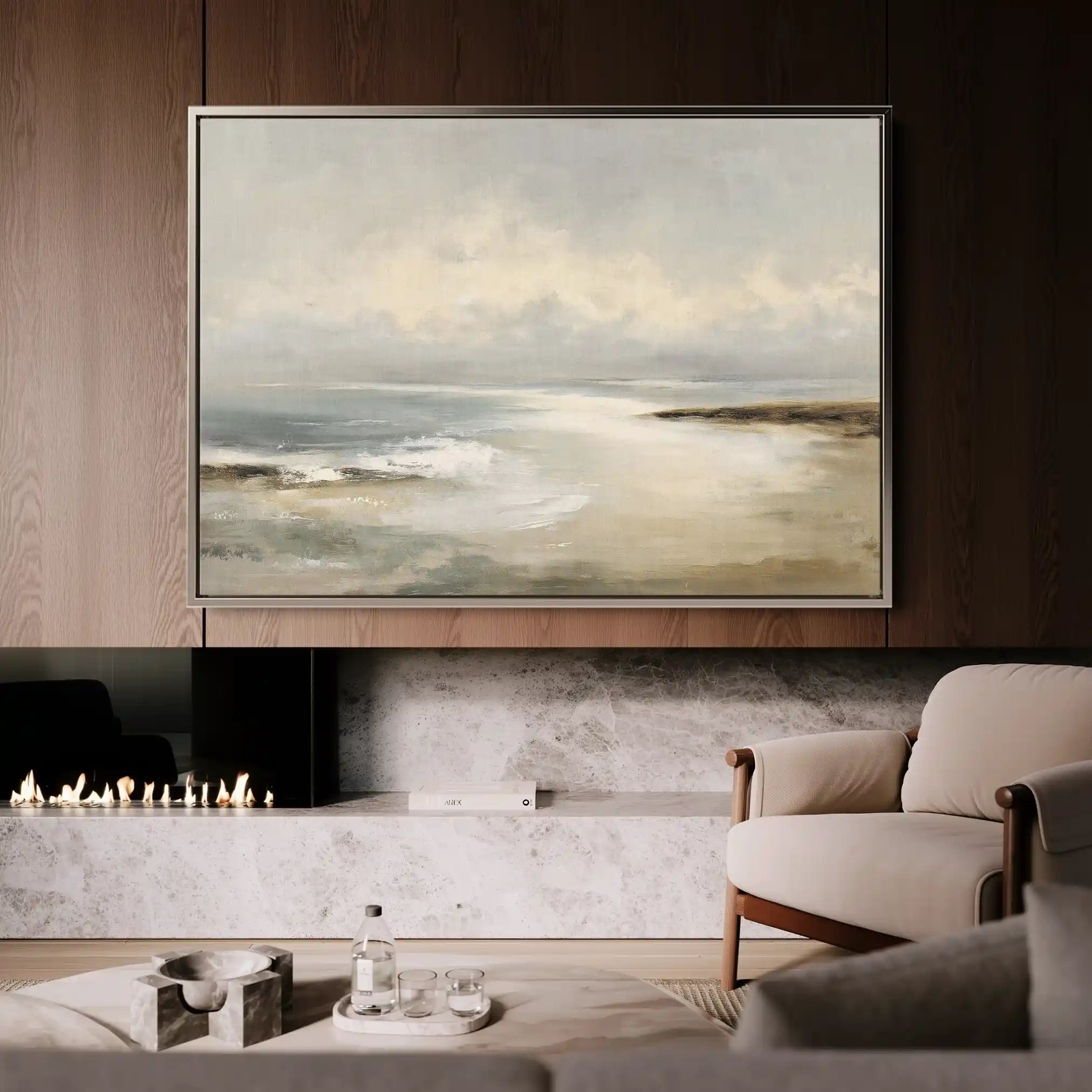 Abstract 1573 Canvas Art 18" x 24" / 45 x 60 cm / Black