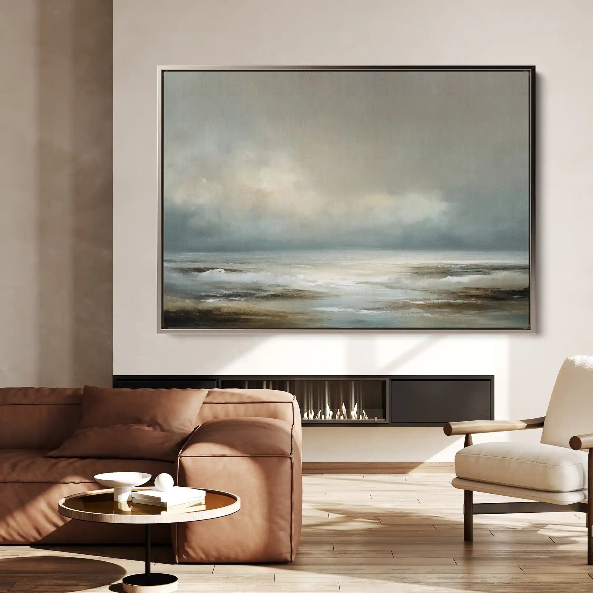 Abstract 1574 Canvas Art 18" x 24" / 45 x 60 cm / Black