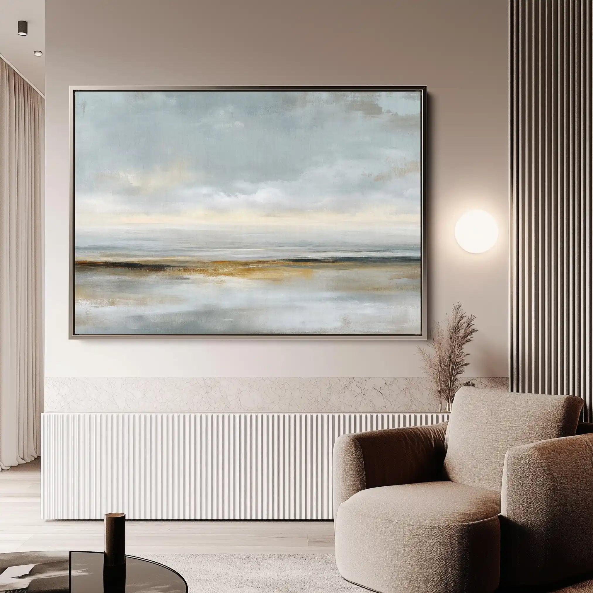 Abstract 1578 Canvas Art 18" x 24" / 45 x 60 cm / Black