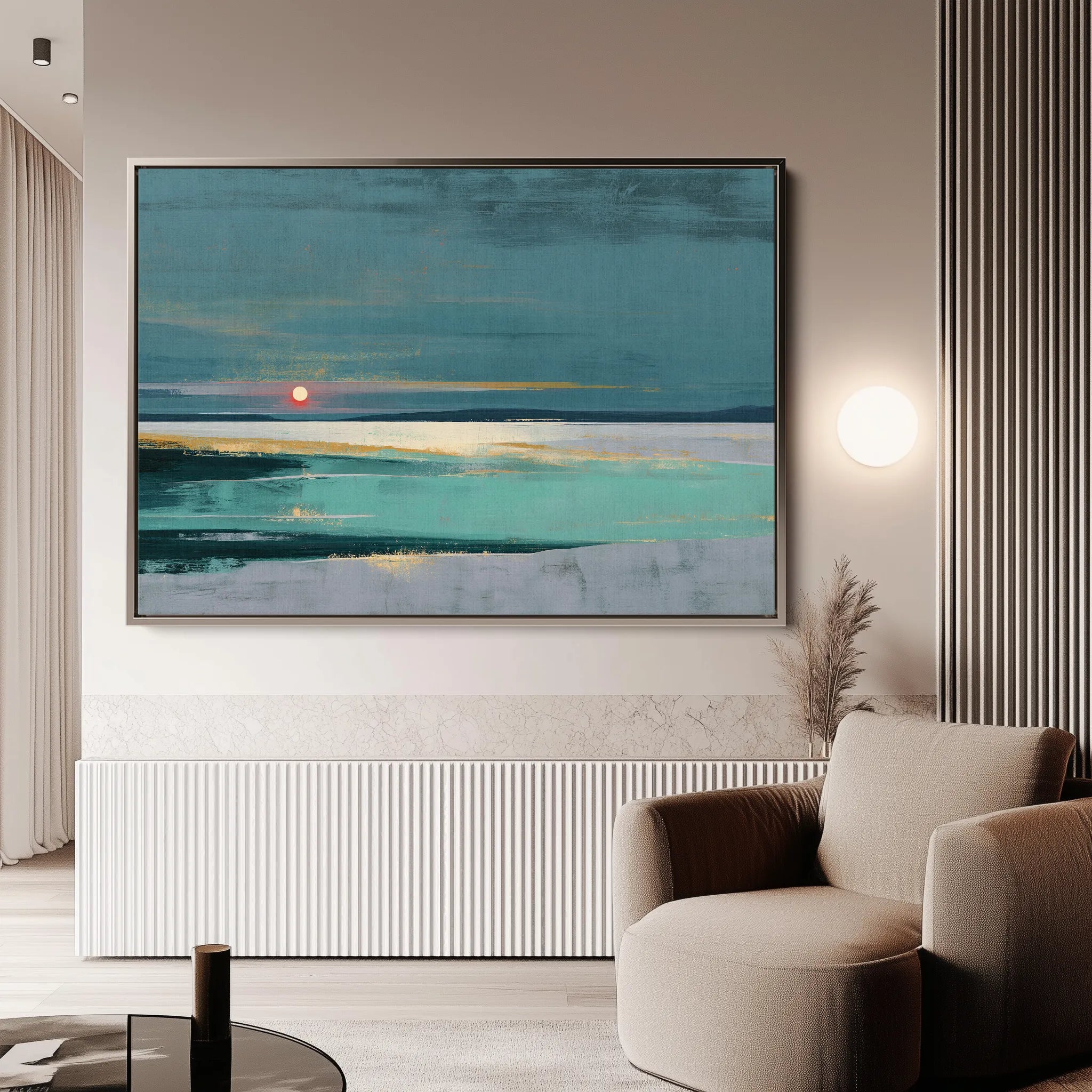 Abstract 1579 Canvas Art 18" x 24" / 45 x 60 cm / Black