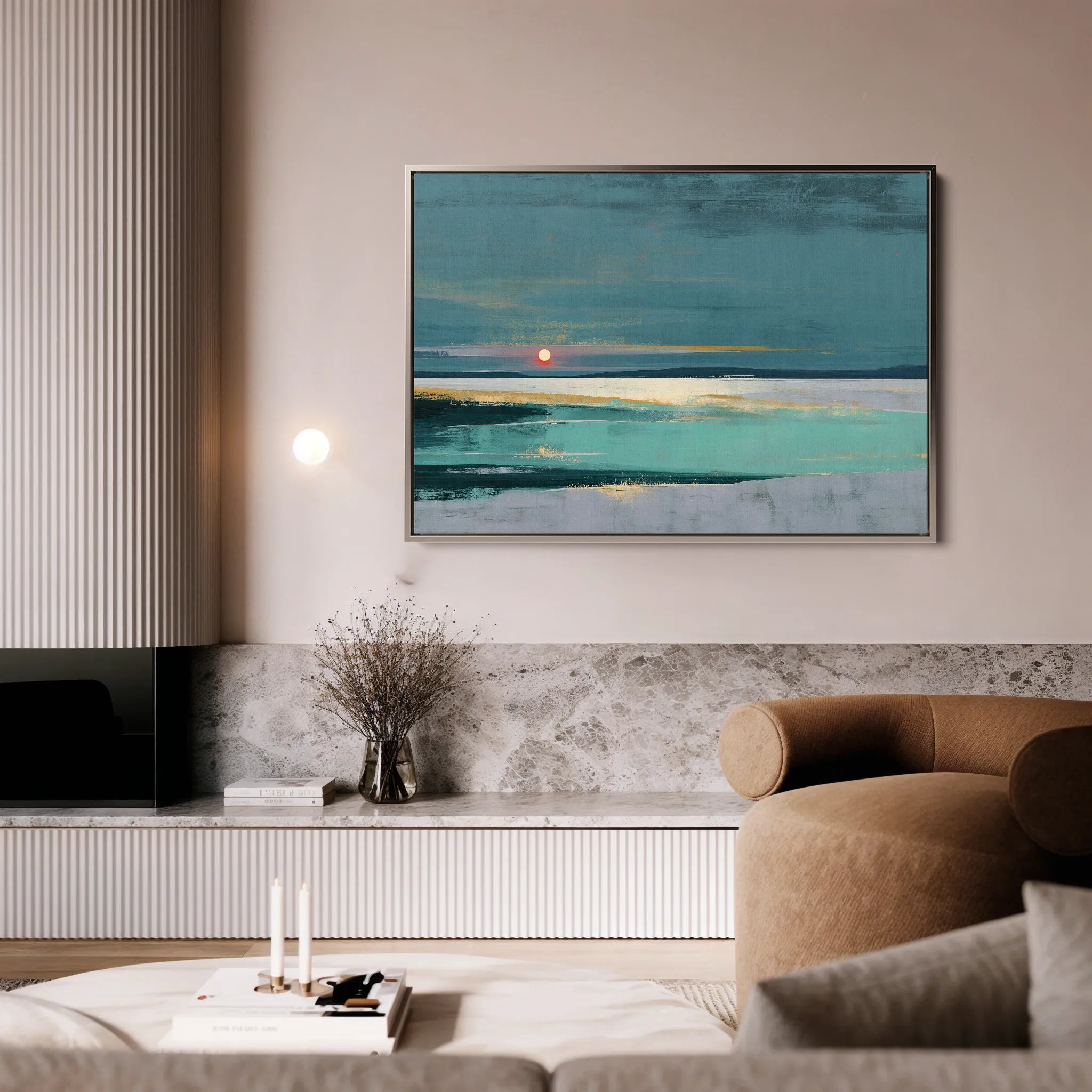 Abstract 1579 Canvas Art 18" x 24" / 45 x 60 cm / Black