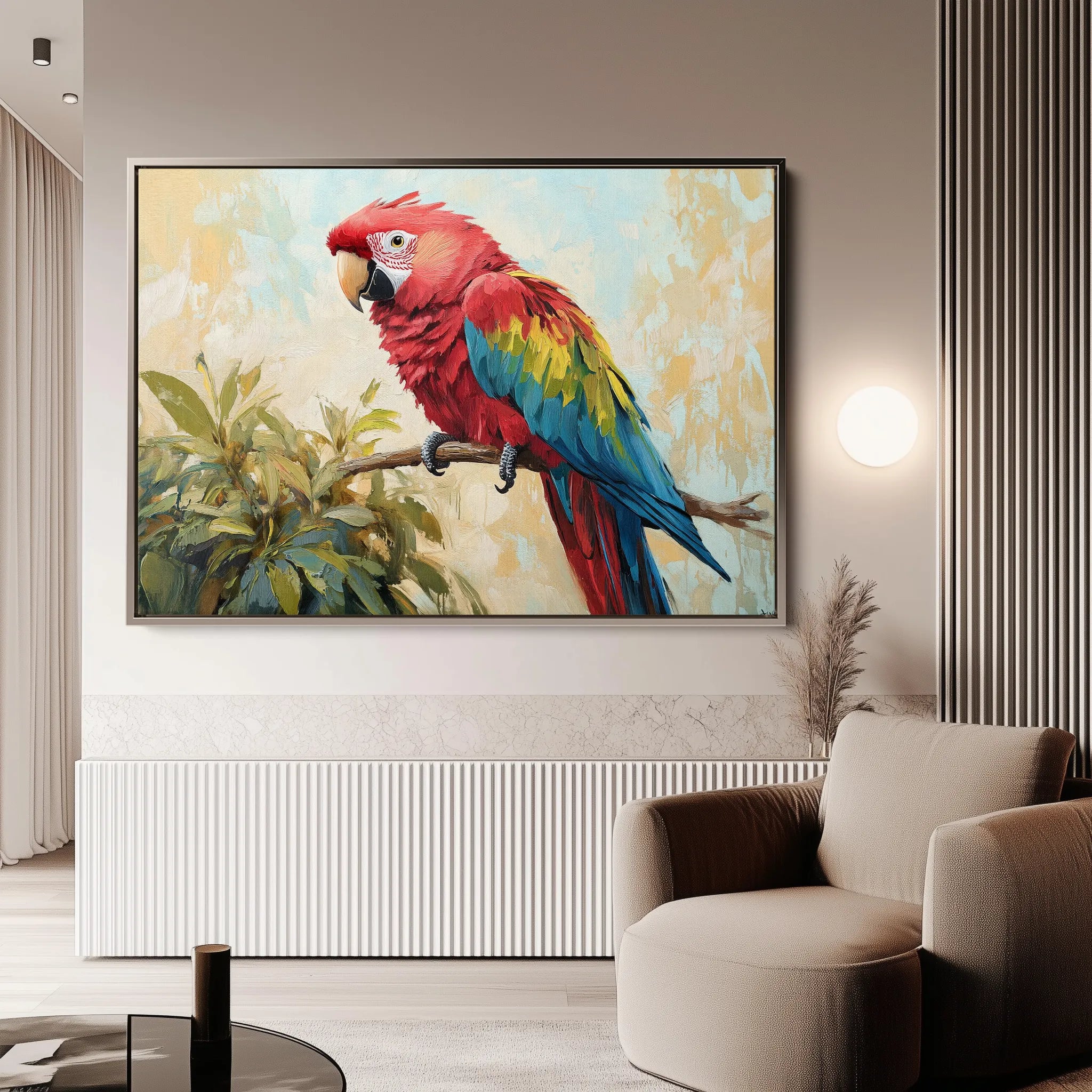 Animals 158 Canvas Art 18" x 24" / 45 x 60 cm / Black