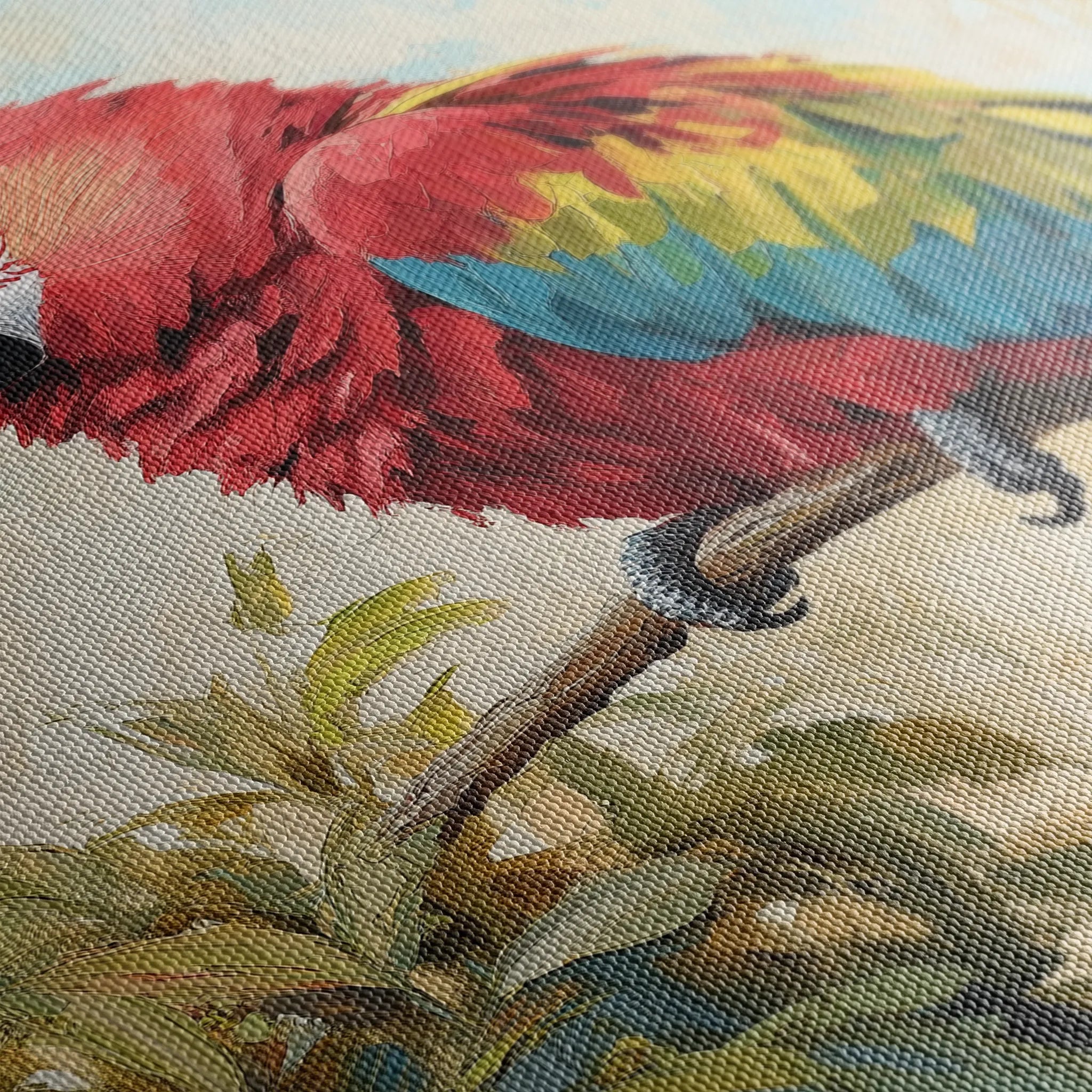 Animals 158 Canvas Art 18" x 24" / 45 x 60 cm / Black