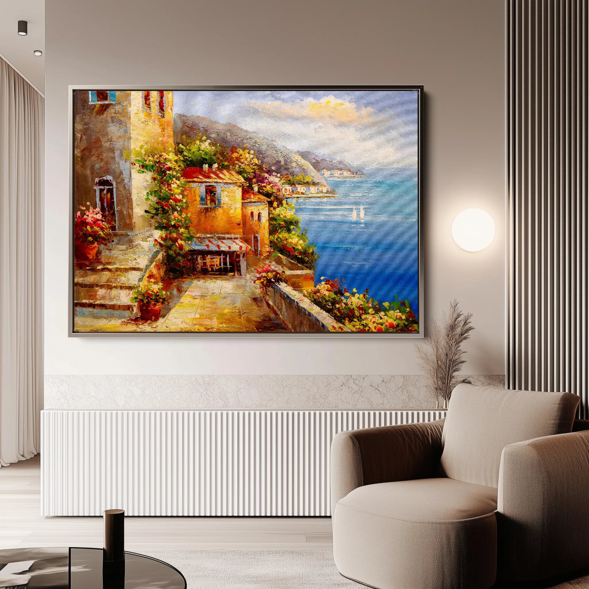 Landscape 158 Canvas Art 18" x 24" / 45 x 60 cm / Black