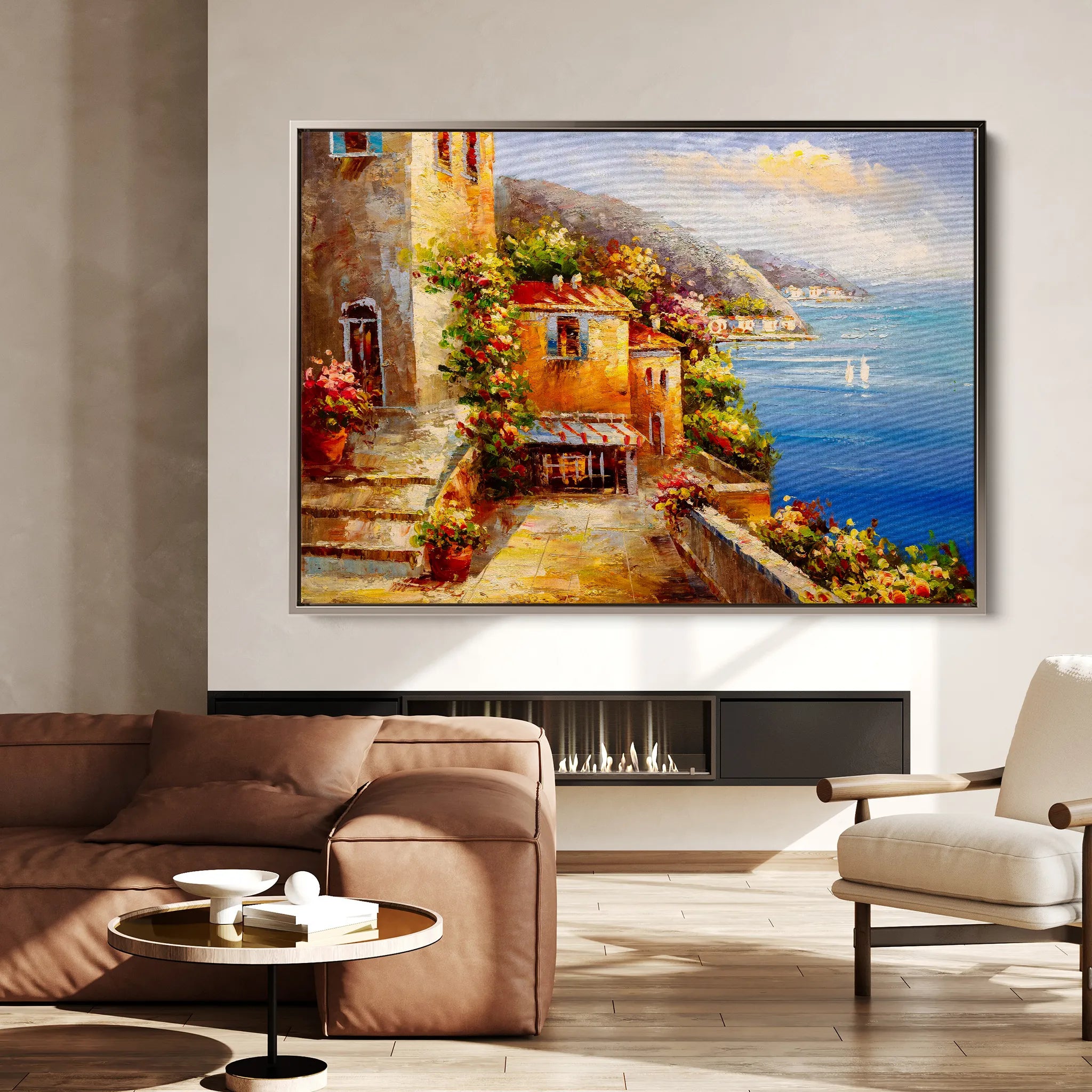 Landscape 158 Canvas Art 18" x 24" / 45 x 60 cm / Black