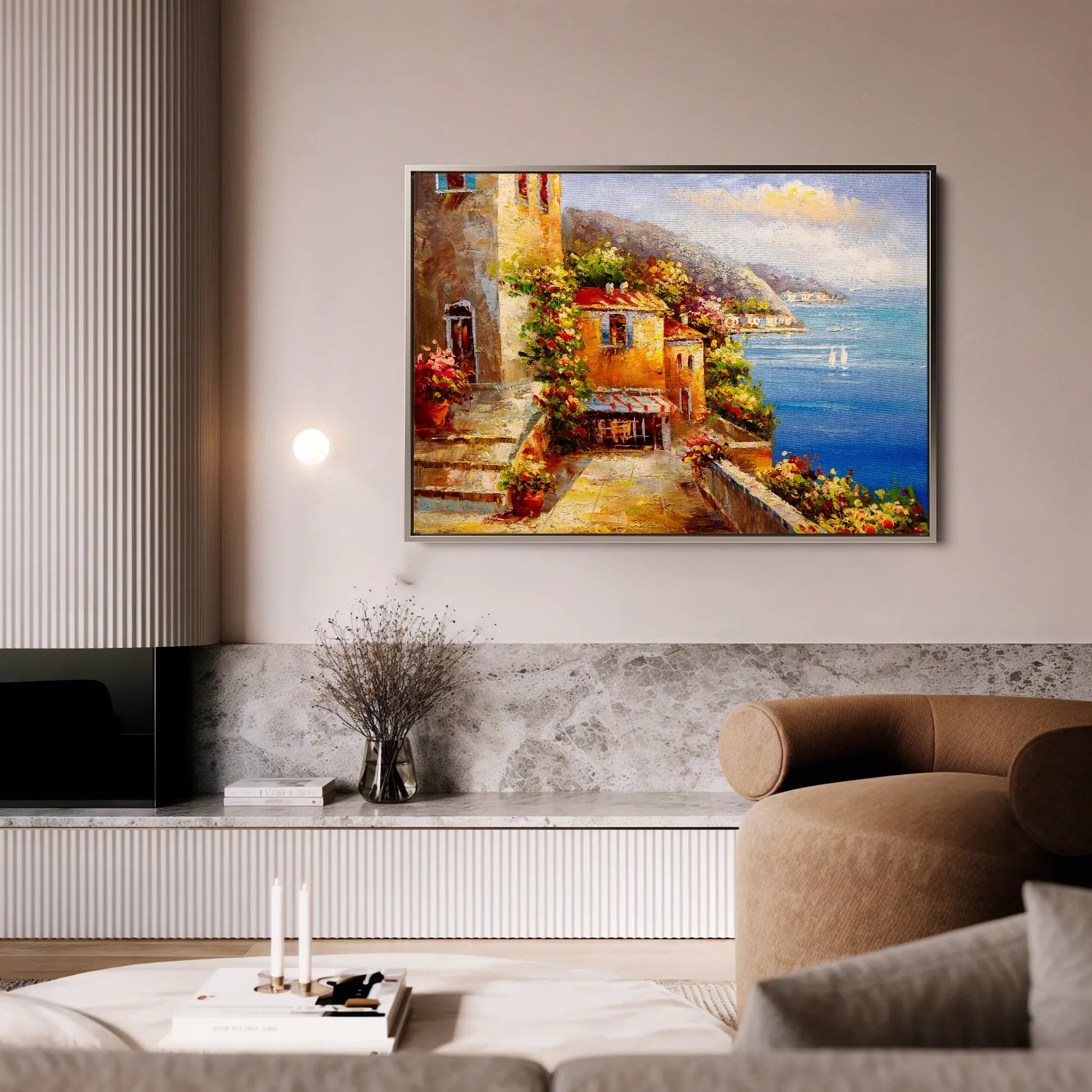 Landscape 158 Canvas Art 18" x 24" / 45 x 60 cm / Black