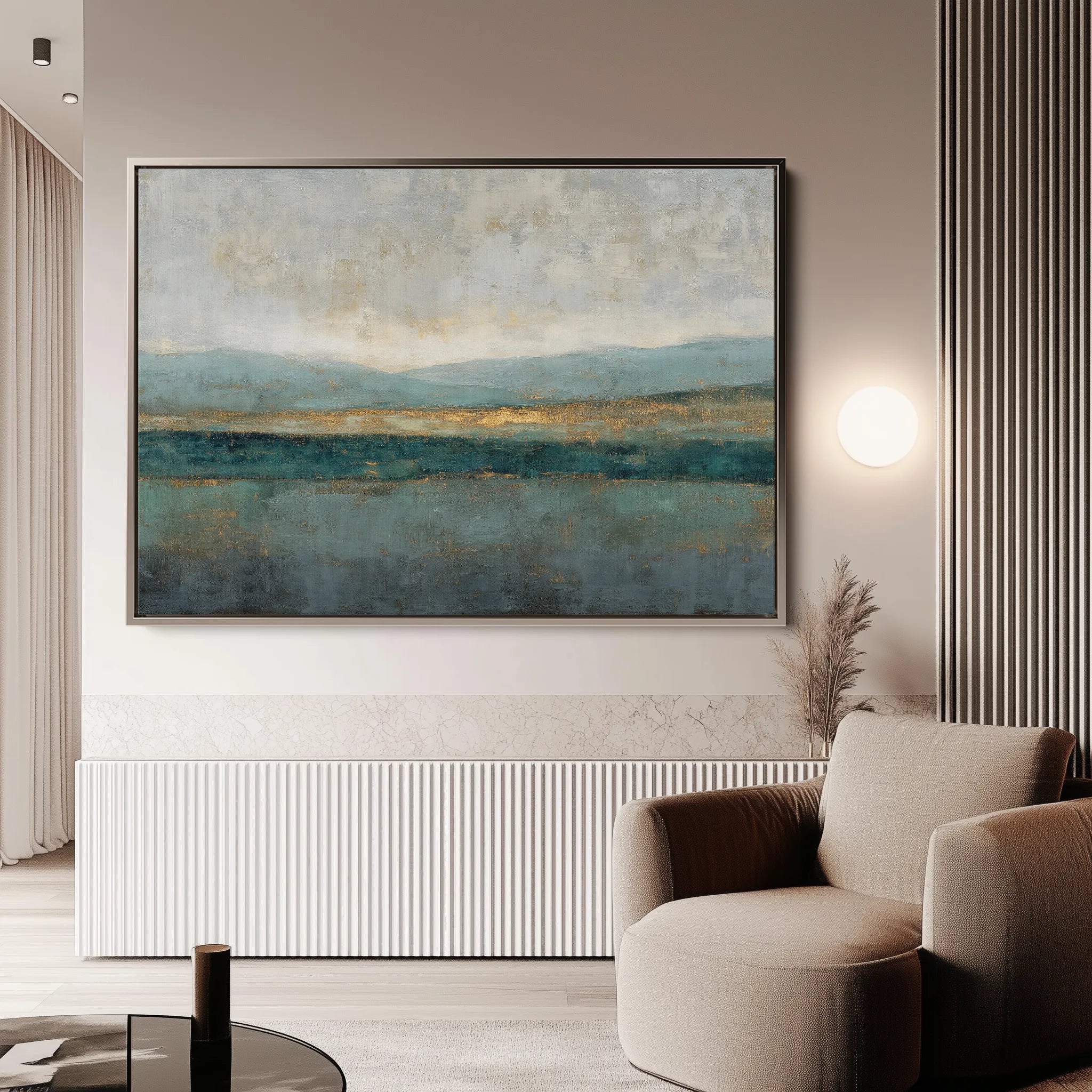 Abstract 1581 Canvas Art 18" x 24" / 45 x 60 cm / Black