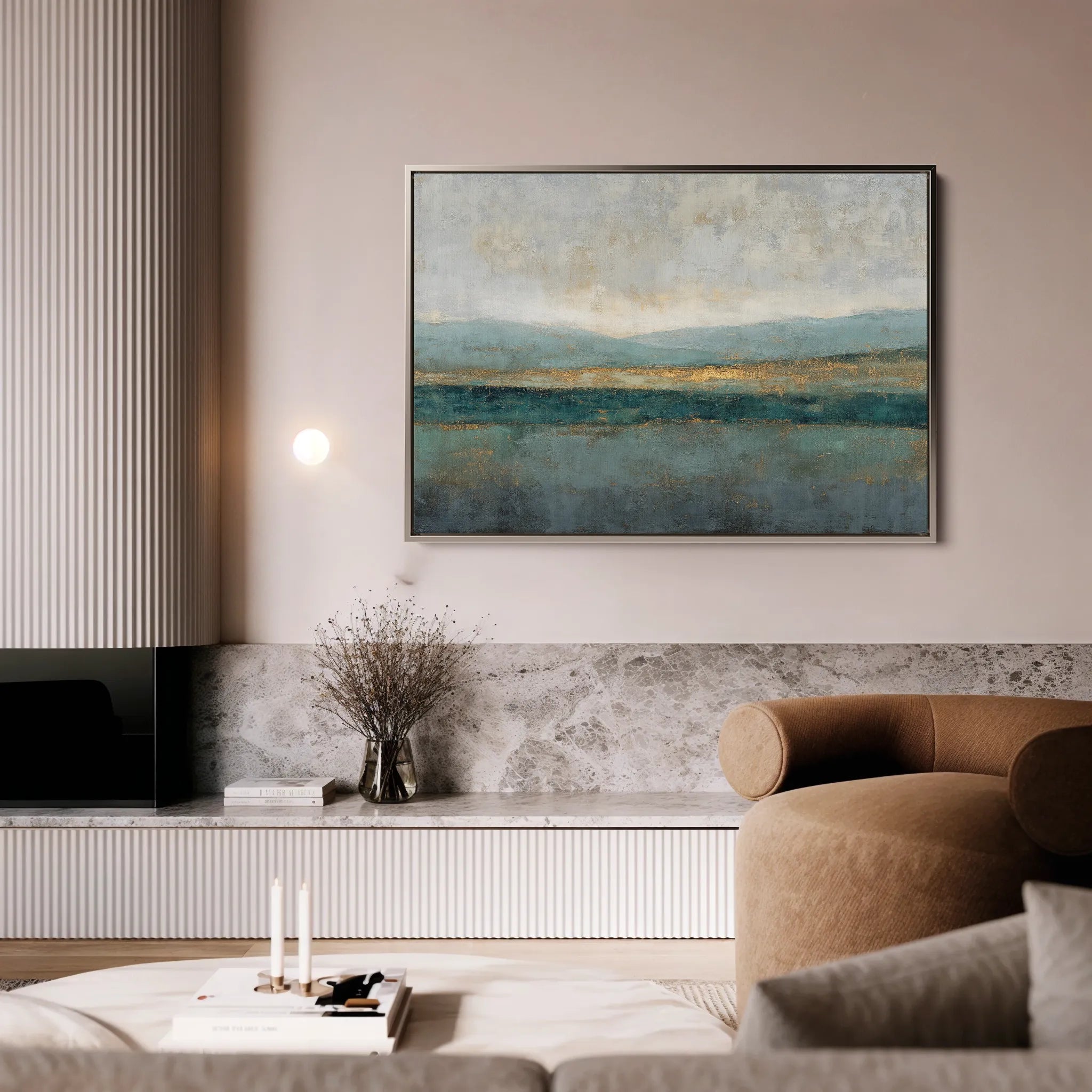 Abstract 1581 Canvas Art 18" x 24" / 45 x 60 cm / Black