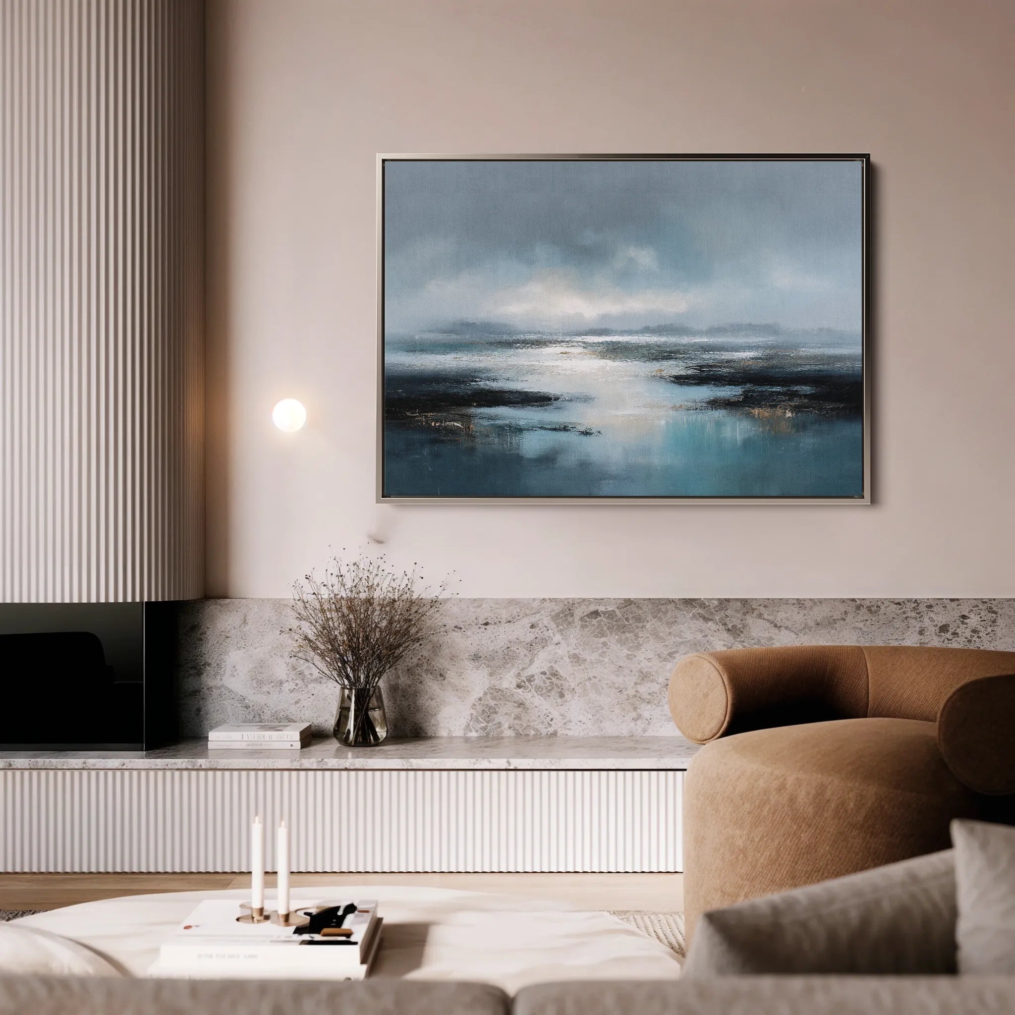 Abstract 1586 Canvas Art 18" x 24" / 45 x 60 cm / Black