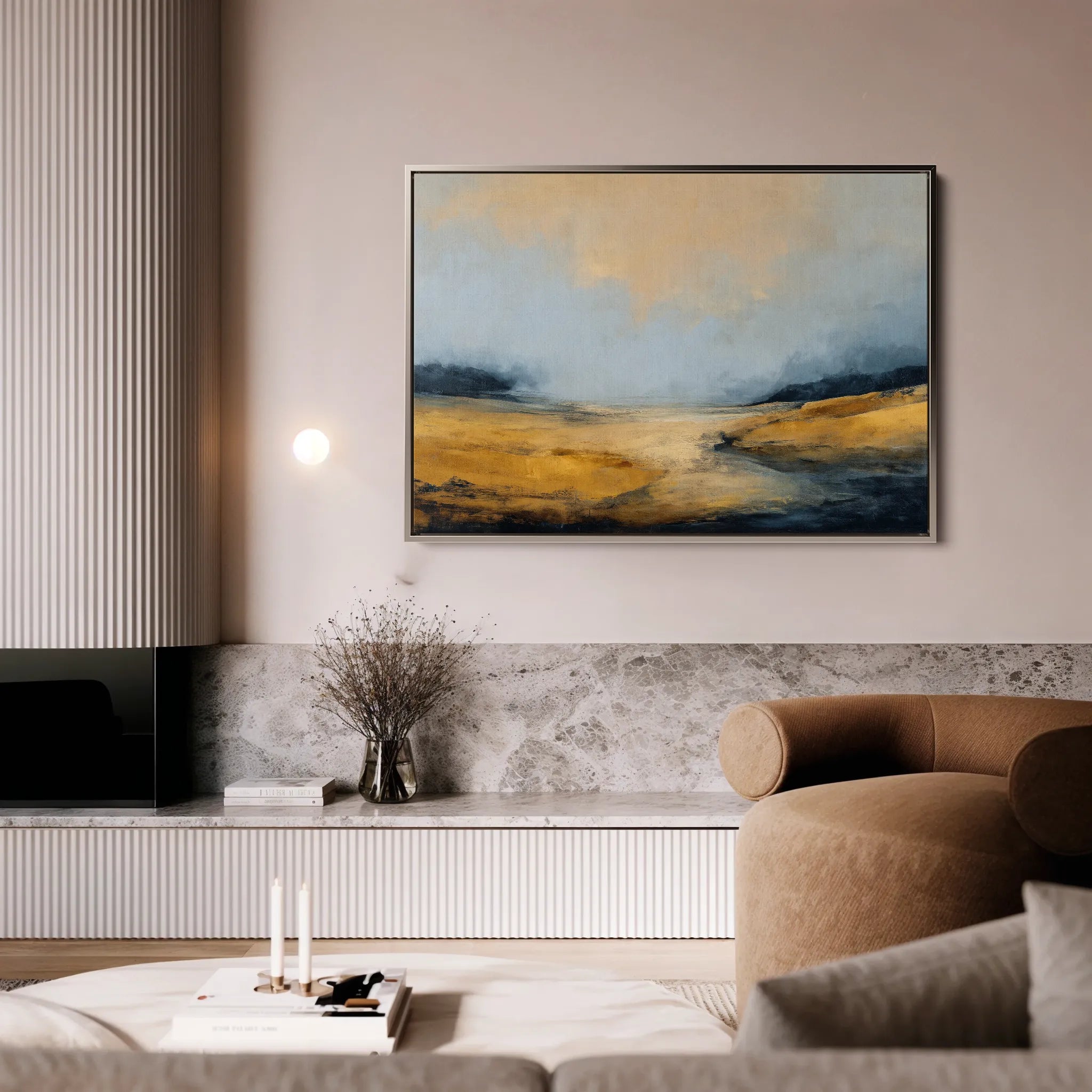 Abstract 1587 Canvas Art 18" x 24" / 45 x 60 cm / Black