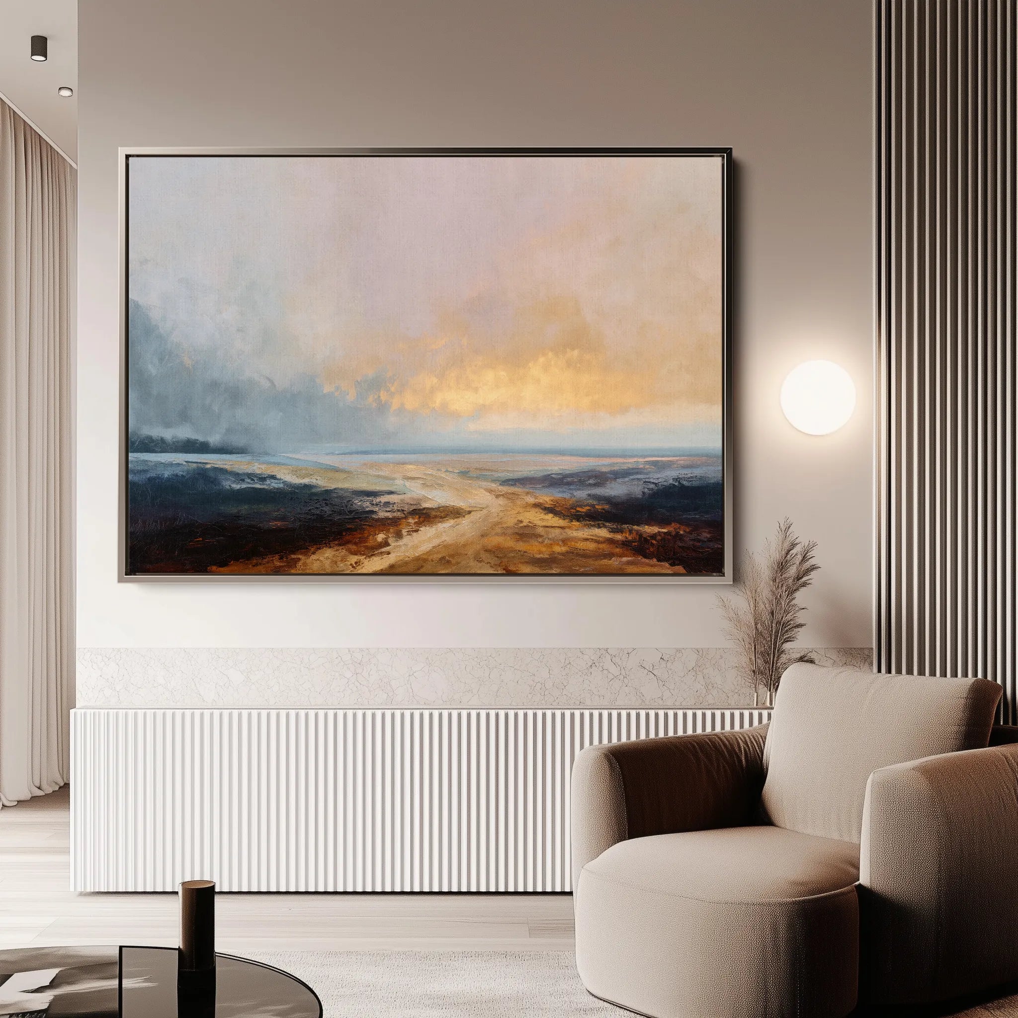Abstract 1588 Canvas Art 18" x 24" / 45 x 60 cm / Black