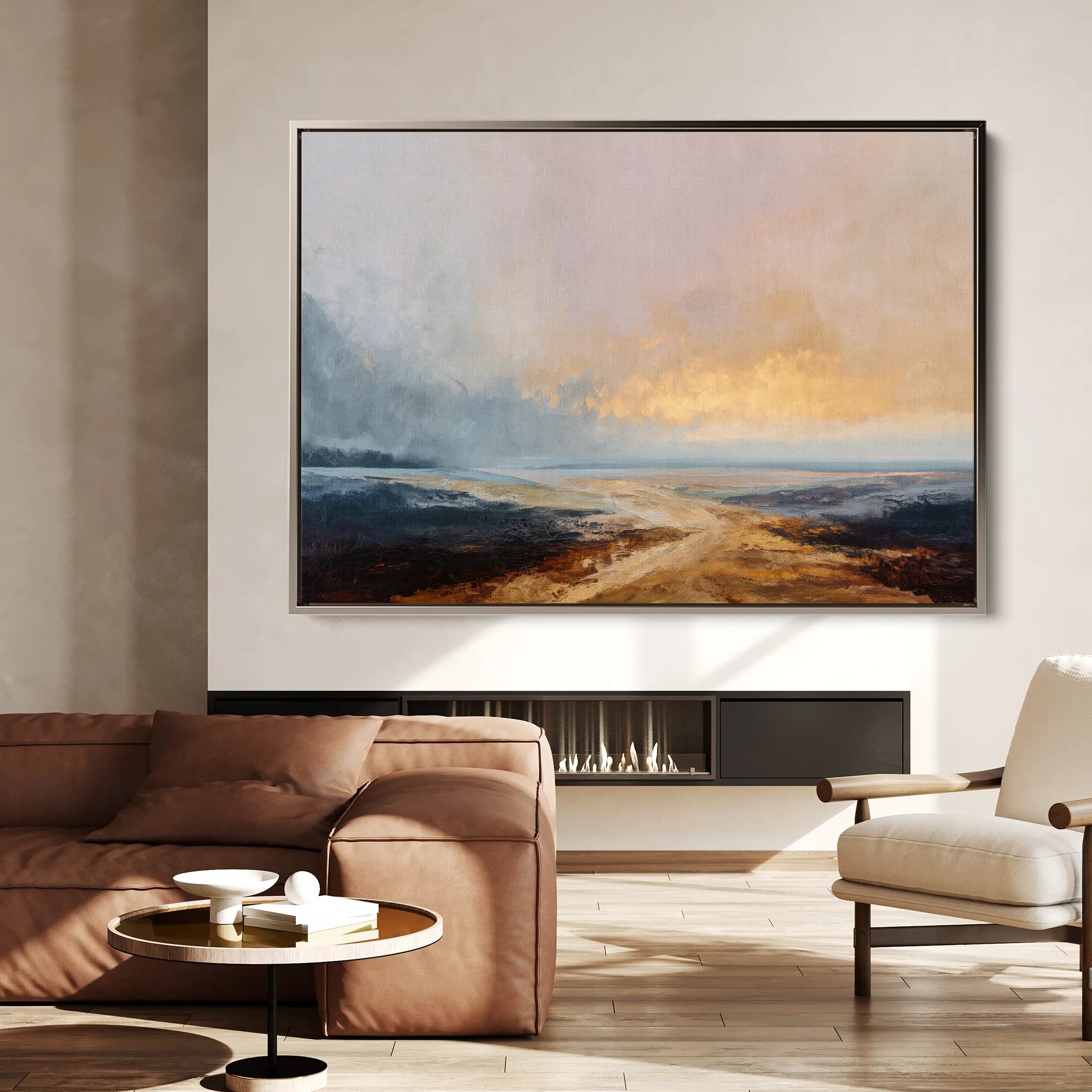 Abstract 1588 Canvas Art 18" x 24" / 45 x 60 cm / Black