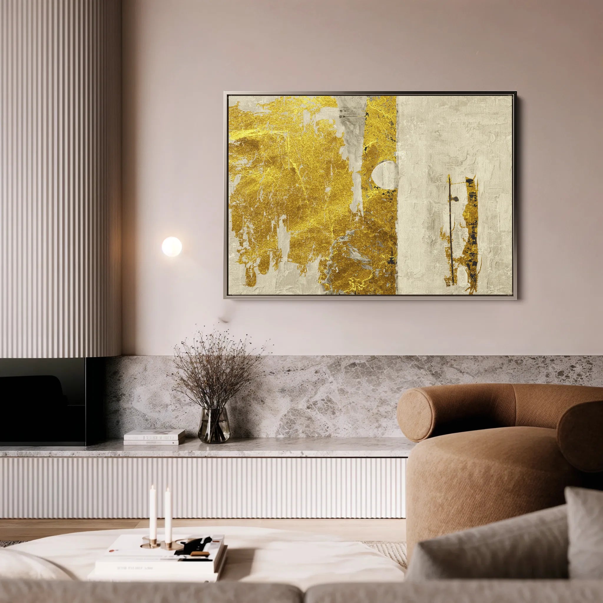 Abstract 159 Canvas Art 18" x 24" / 45 x 60 cm / Black