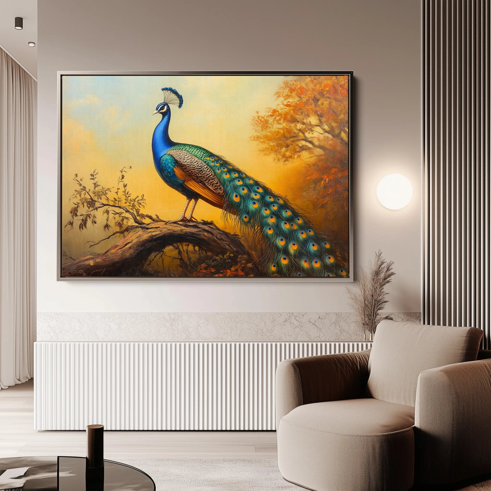 Animals 159 Canvas Art 18" x 24" / 45 x 60 cm / Black