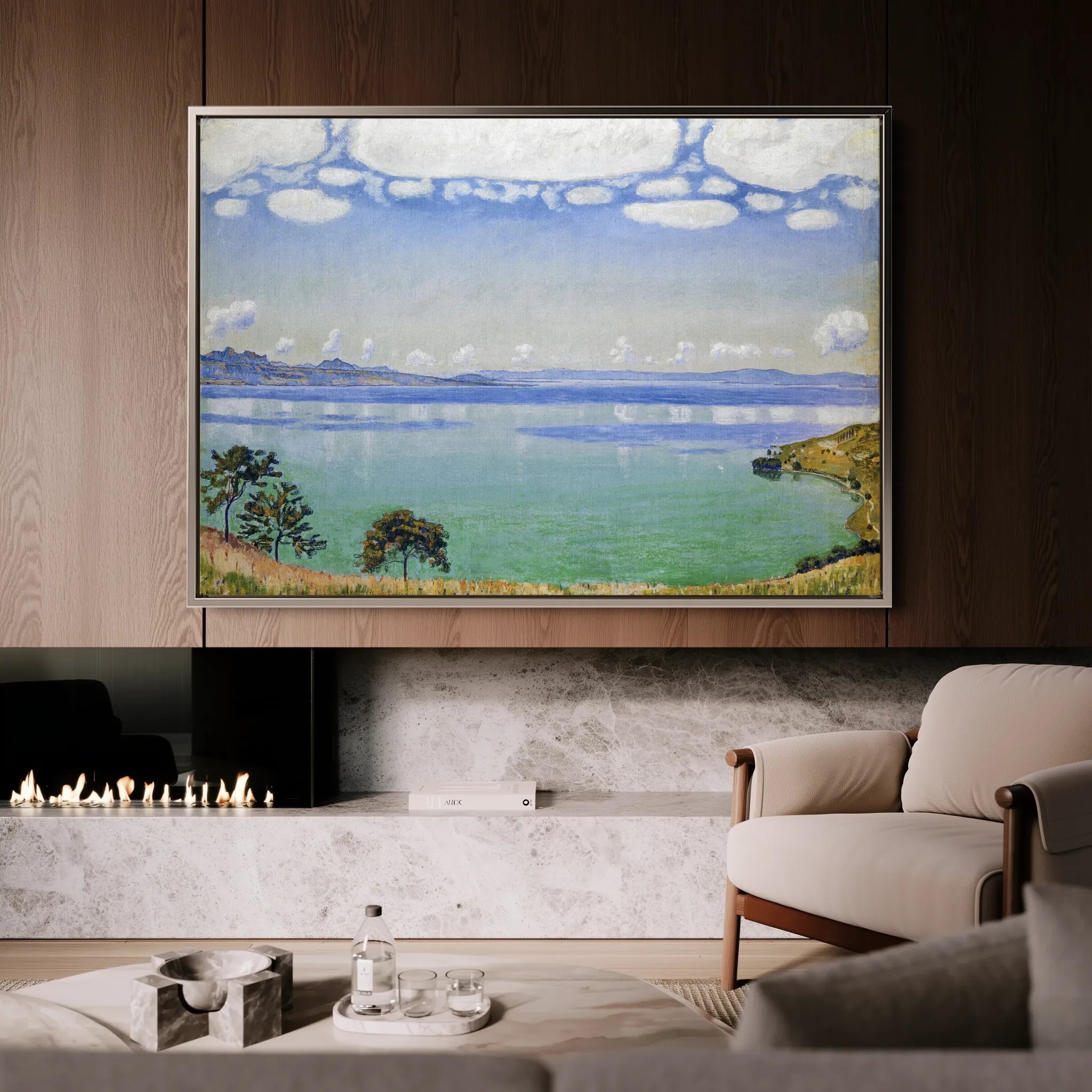 Landscape 159 Canvas Art 18" x 24" / 45 x 60 cm / Black