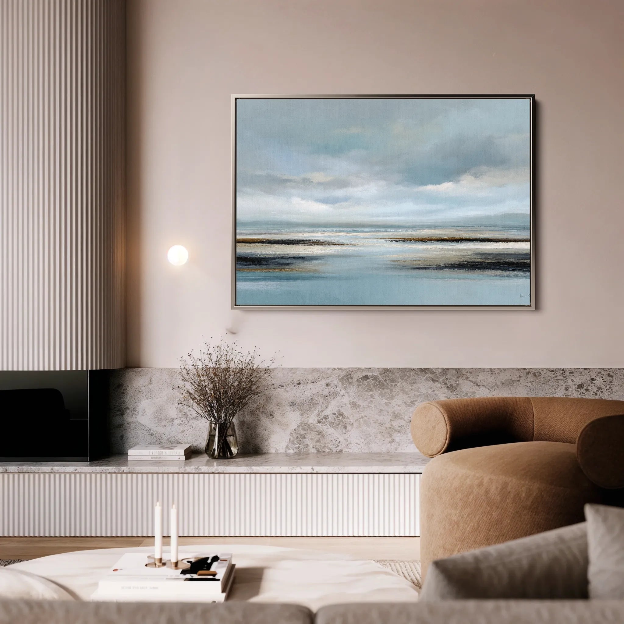 Abstract 1592 Canvas Art 18" x 24" / 45 x 60 cm / Black
