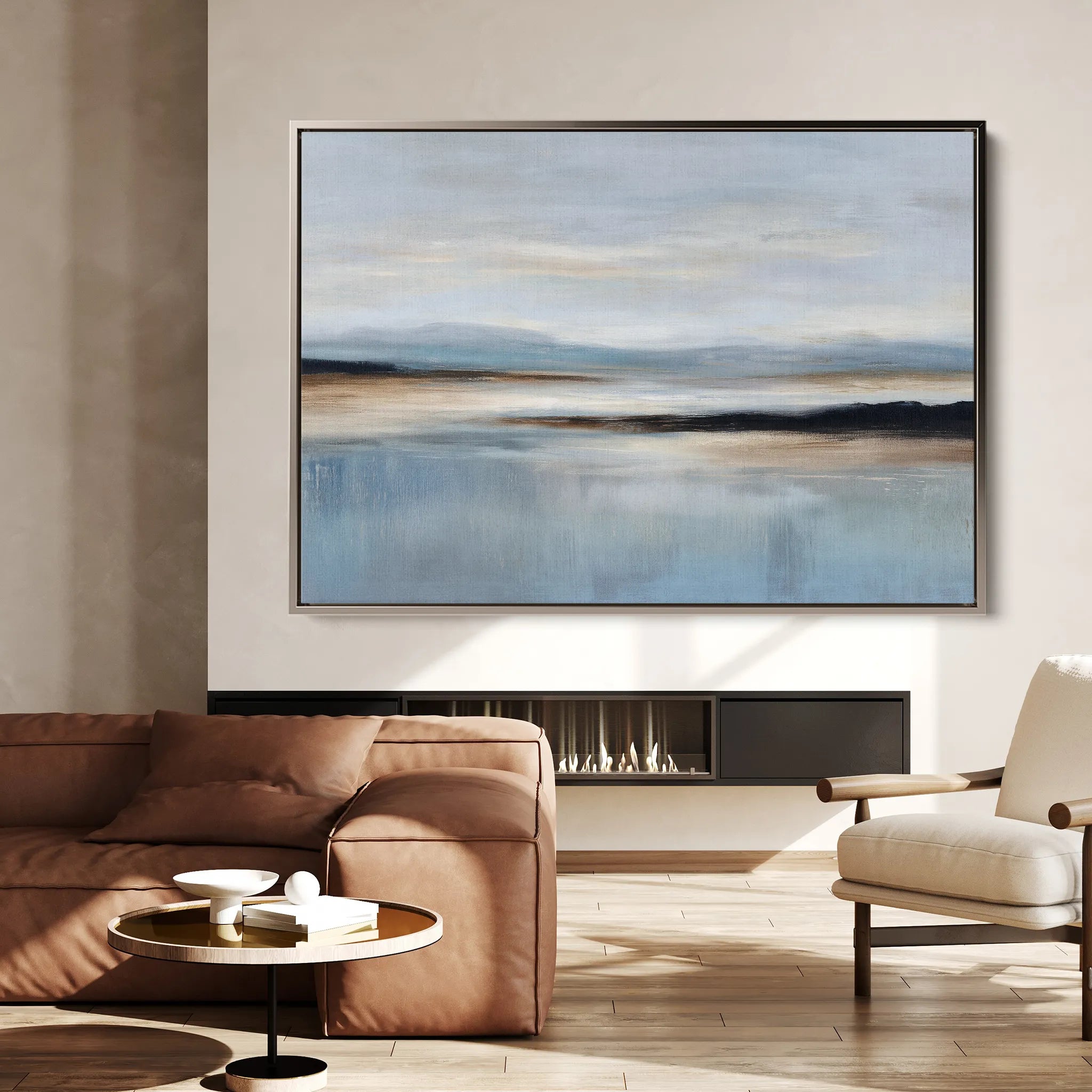 Abstract 1594 Canvas Art 18" x 24" / 45 x 60 cm / Black