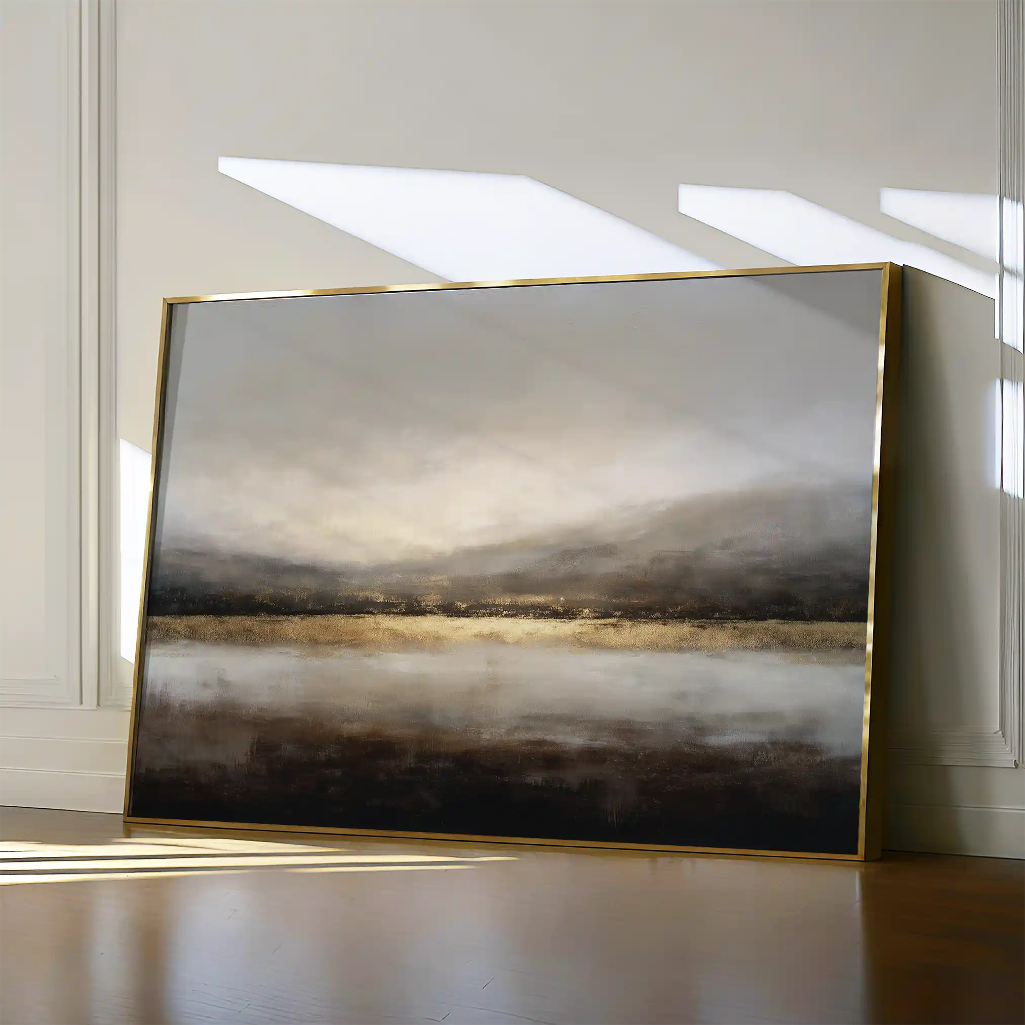 Abstract 1596 Canvas Art 18" x 24" / 45 x 60 cm / Black