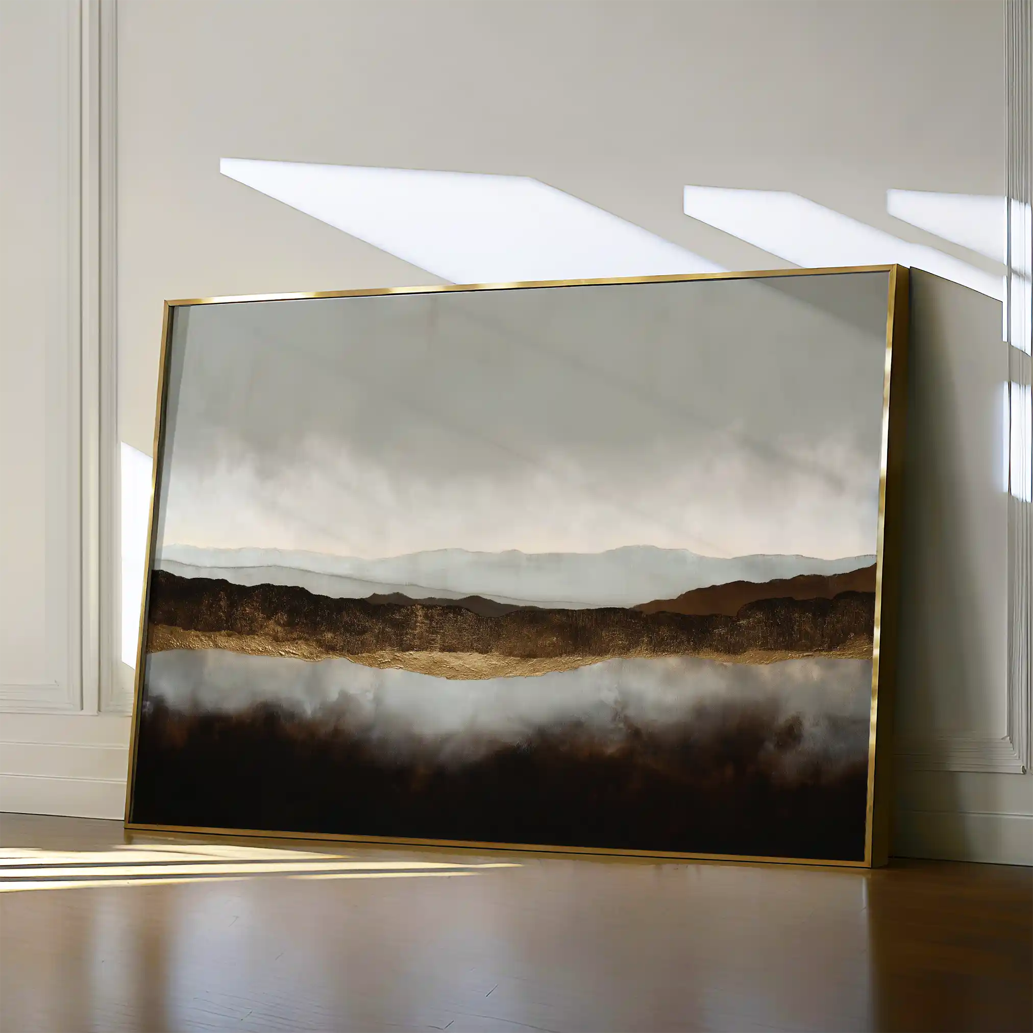 Abstract 1597 Canvas Art 18" x 24" / 45 x 60 cm / Black
