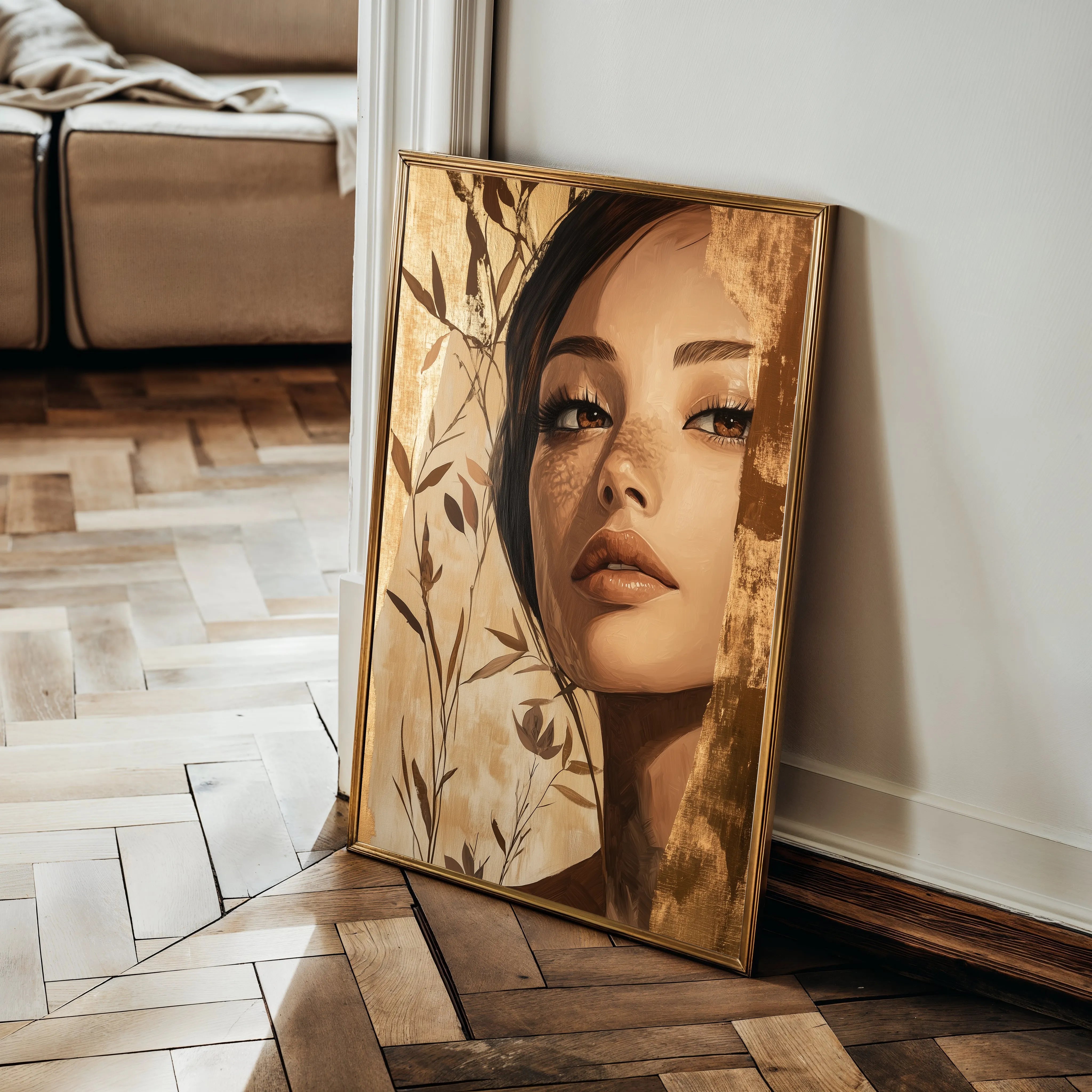 Portrait 160 Canvas Art 18" x 24" / 45 x 60 cm / Black