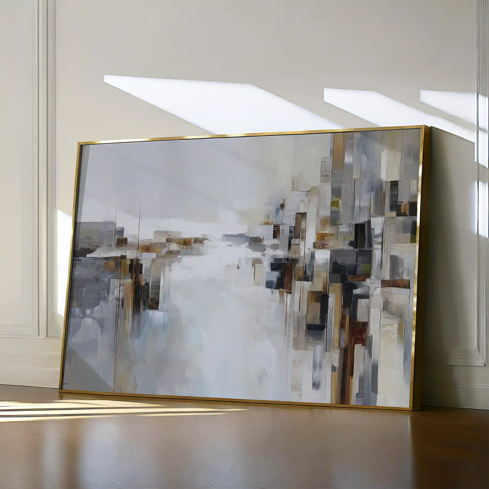 Abstract 1601 Canvas Art 18" x 24" / 45 x 60 cm / Black