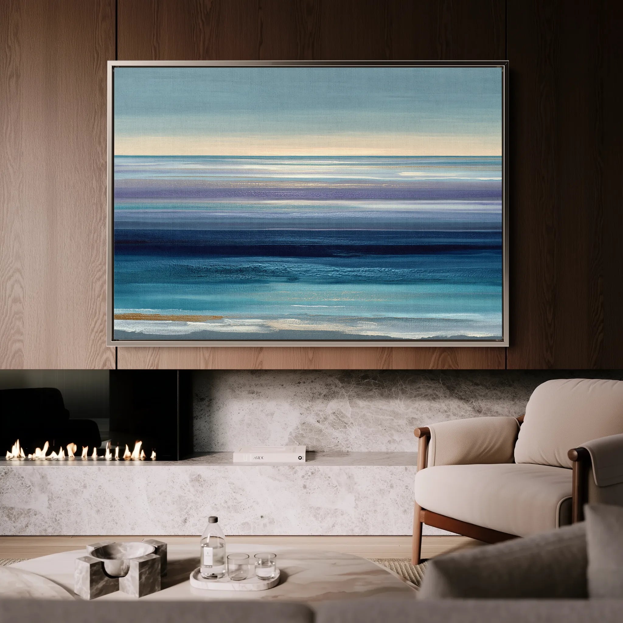 Abstract 1603 Canvas Art 18" x 24" / 45 x 60 cm / Black