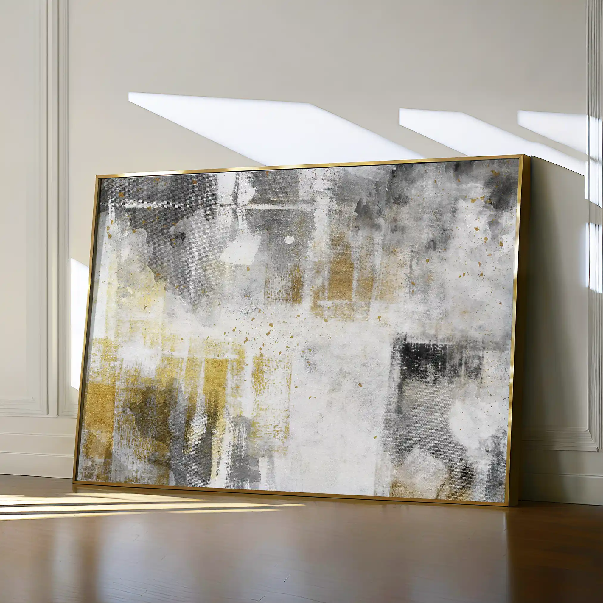 Abstract 161 Canvas Art 18" x 24" / 45 x 60 cm / Black