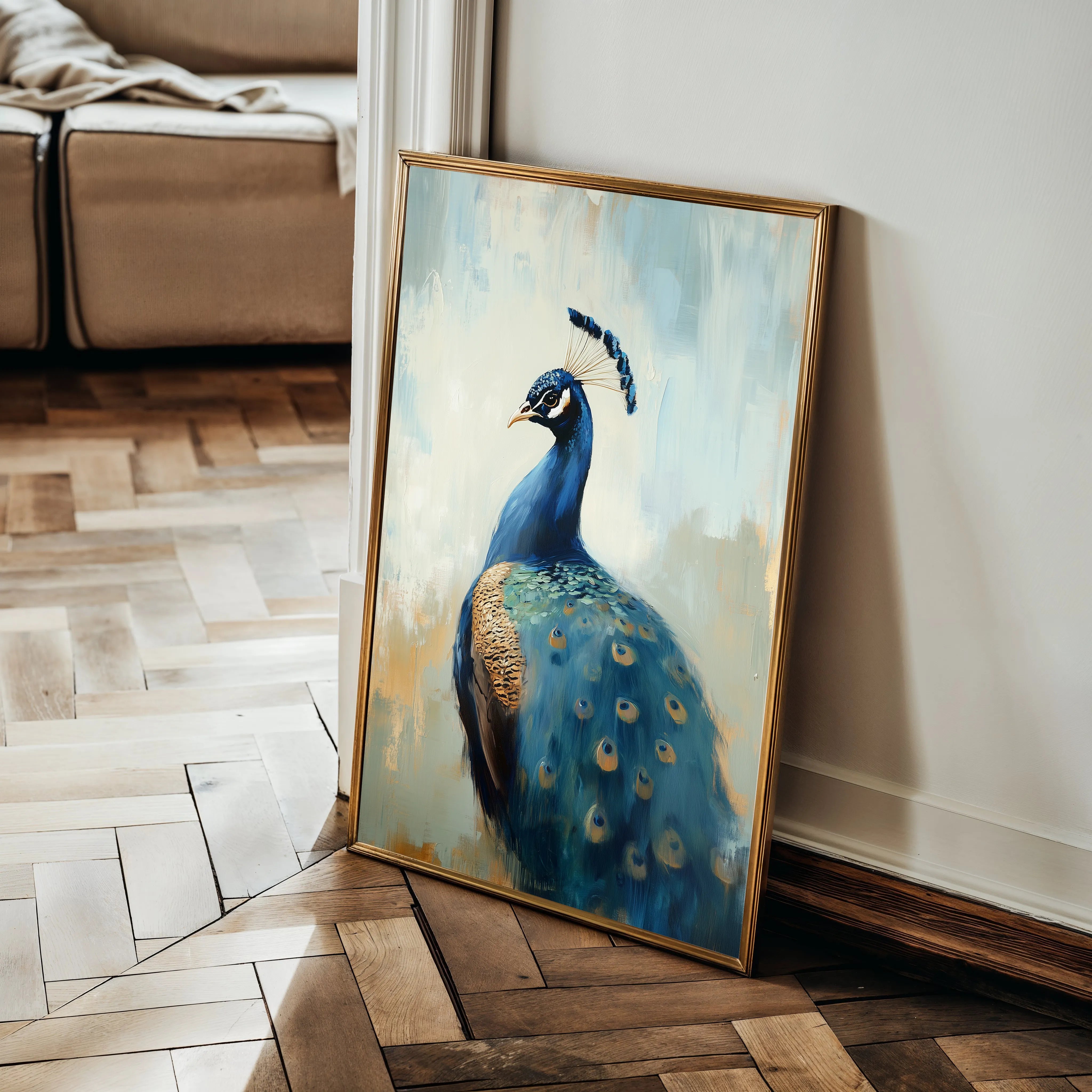 Animals 161 Canvas Art 18" x 24" / 45 x 60 cm / Black