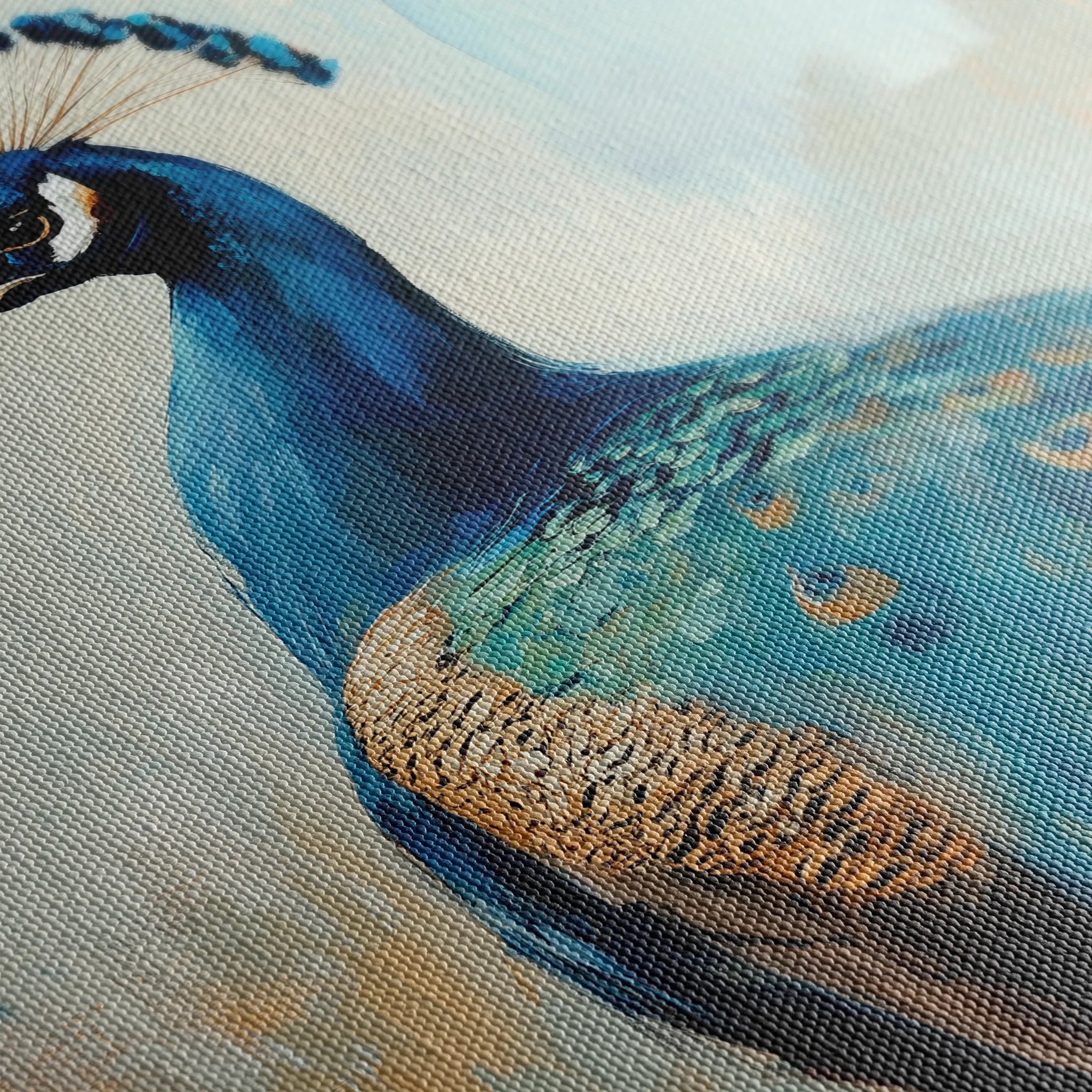 Animals 161 Canvas Art 18" x 24" / 45 x 60 cm / Black