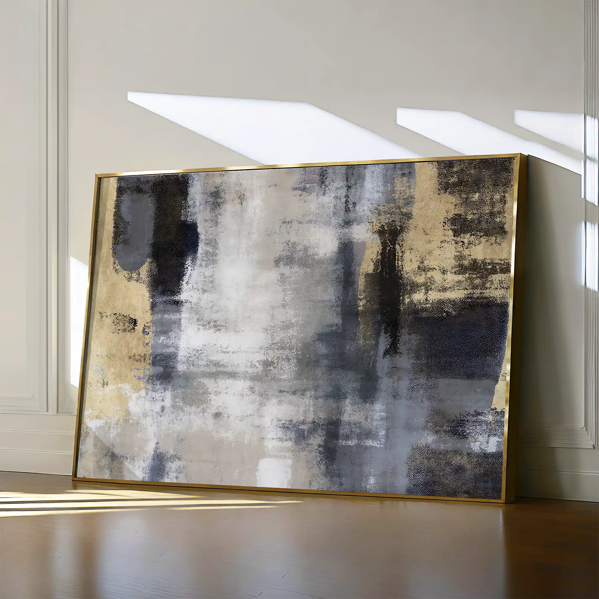 Abstract 162 Canvas Art 18" x 24" / 45 x 60 cm / Black