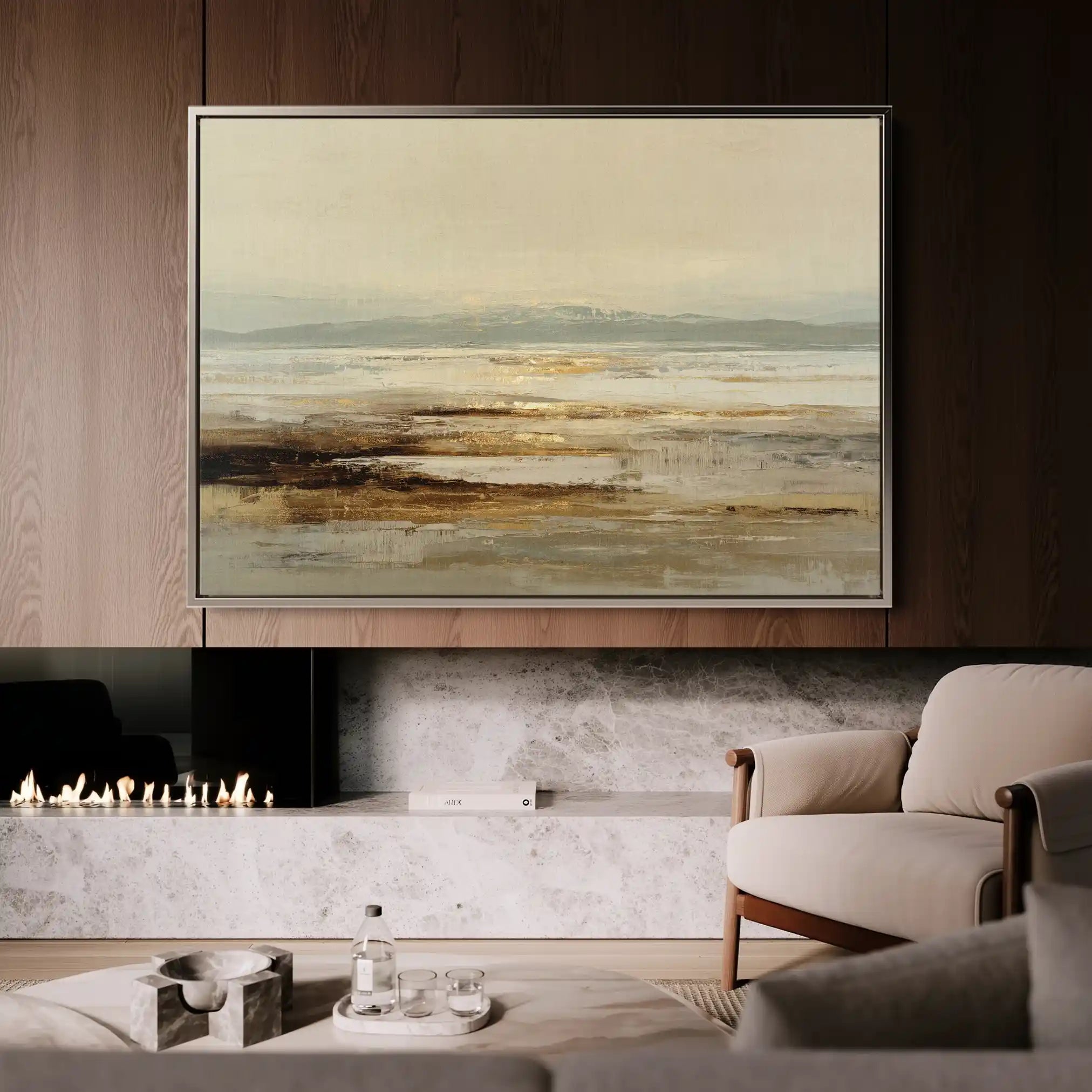 Abstract 1622 Canvas Art 18" x 24" / 45 x 60 cm / Black