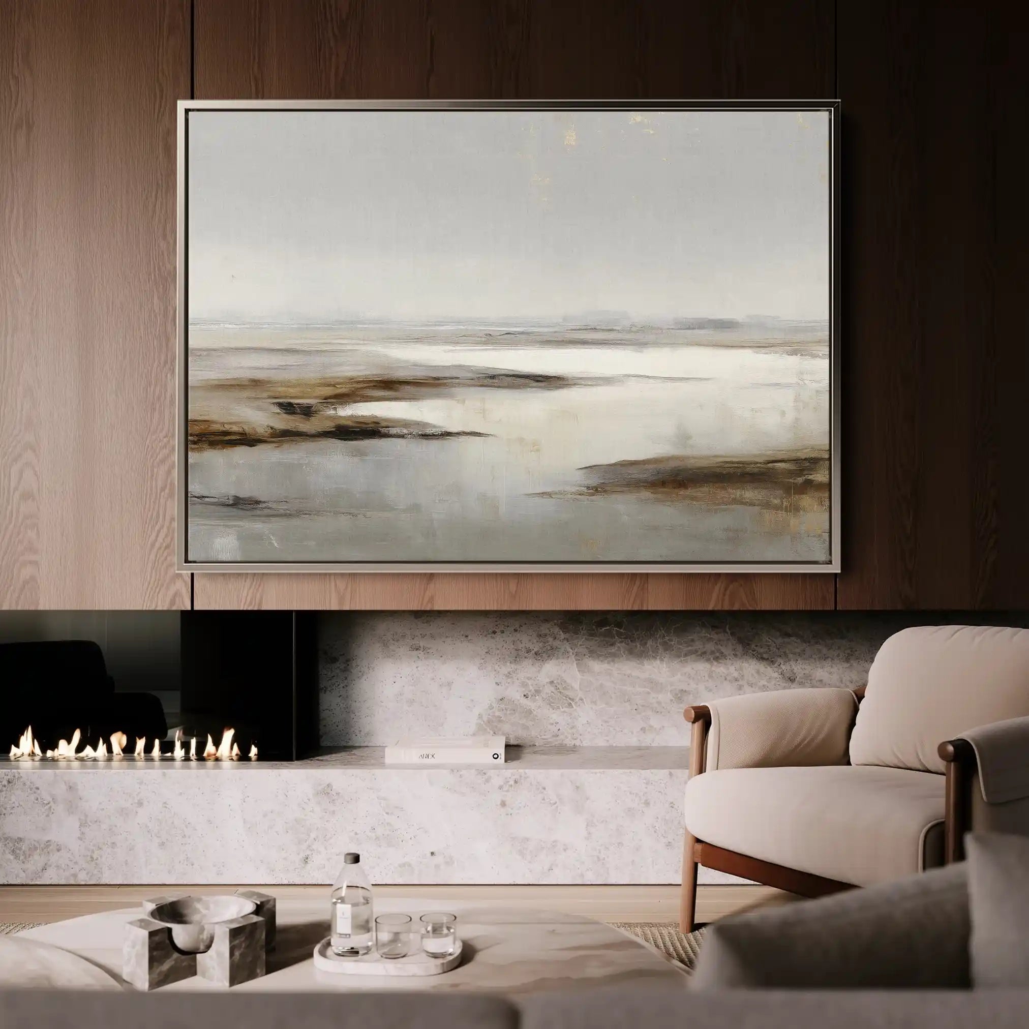 Abstract 1624 Canvas Art 18" x 24" / 45 x 60 cm / Black