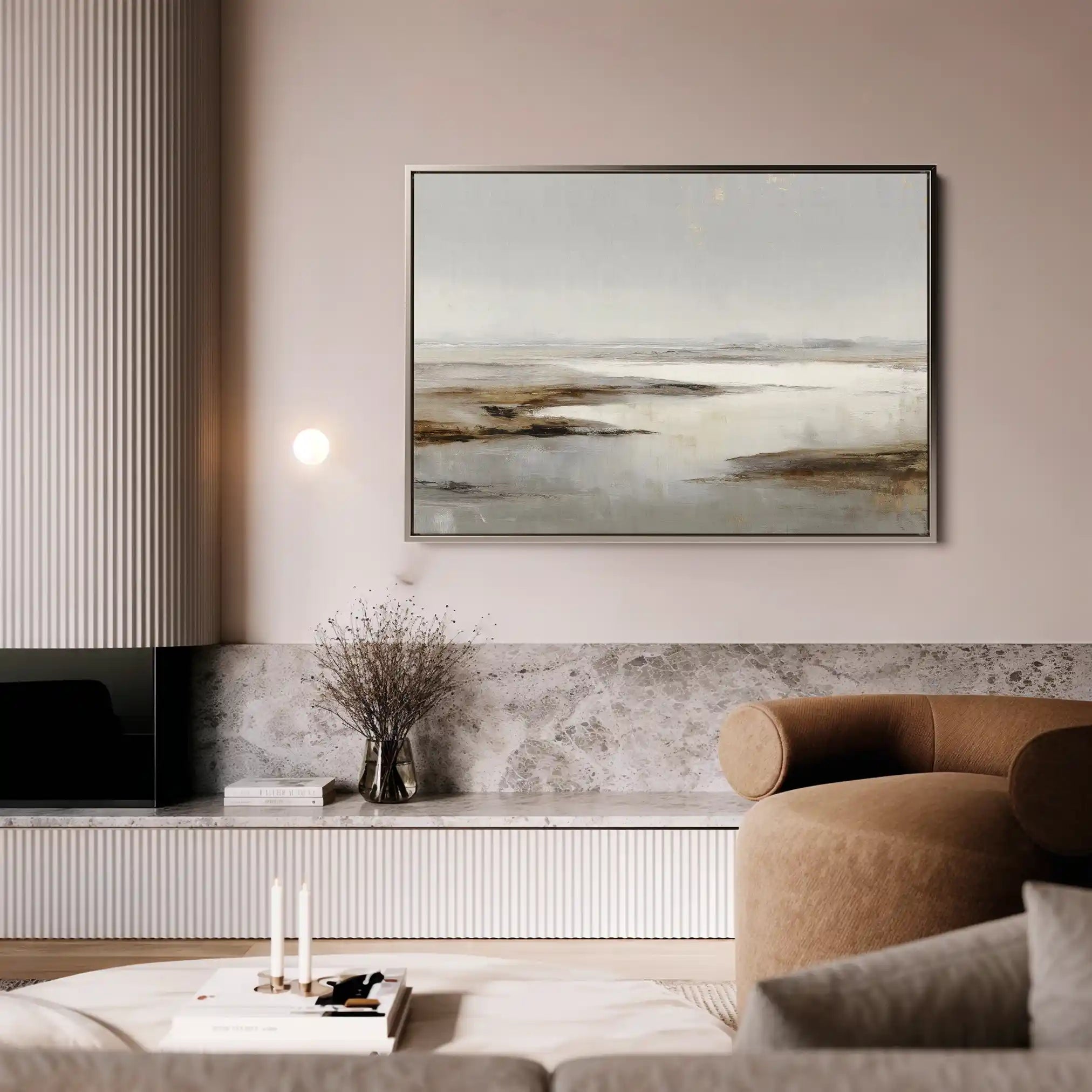 Abstract 1624 Canvas Art 18" x 24" / 45 x 60 cm / Black