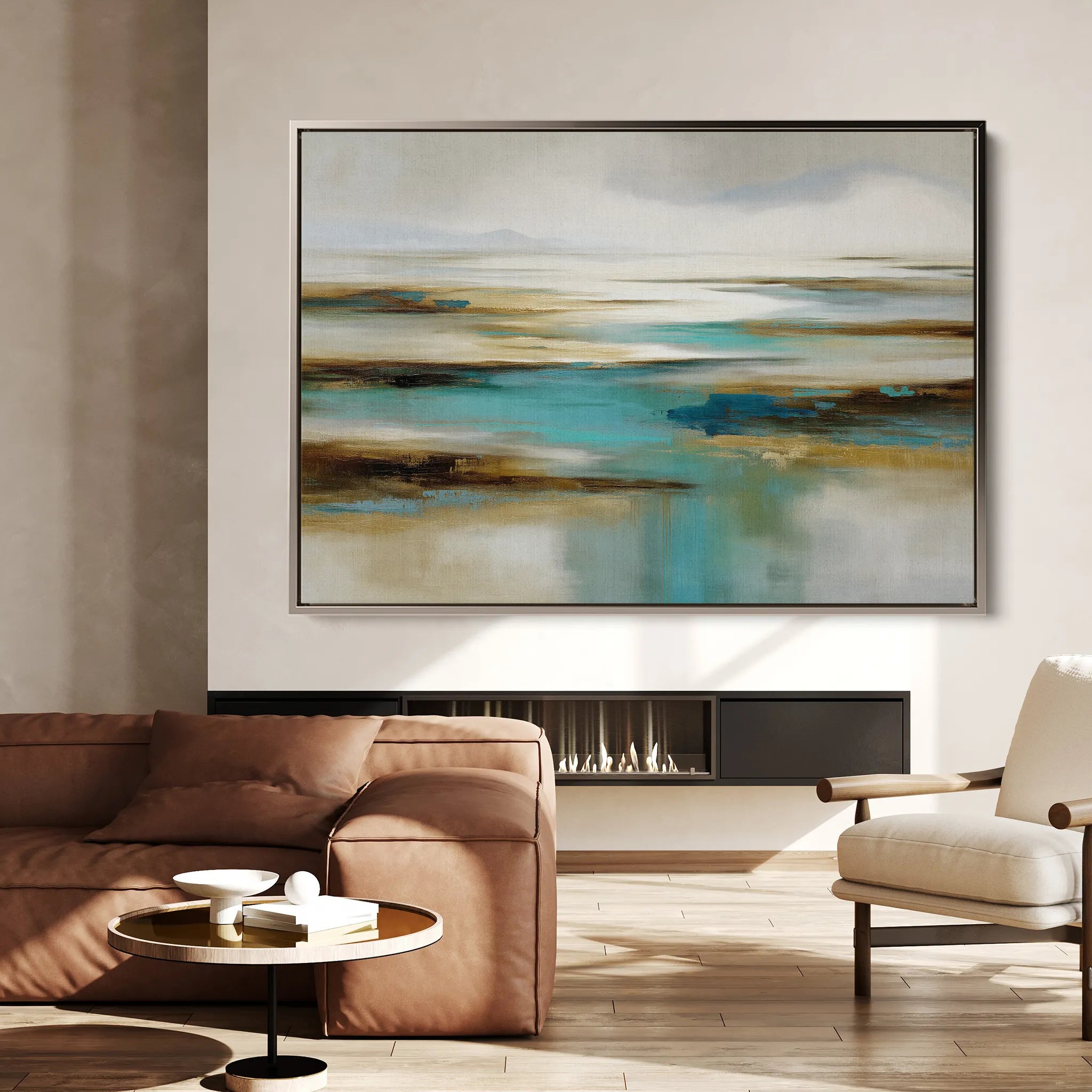 Abstract 1629 Canvas Art 18" x 24" / 45 x 60 cm / Black