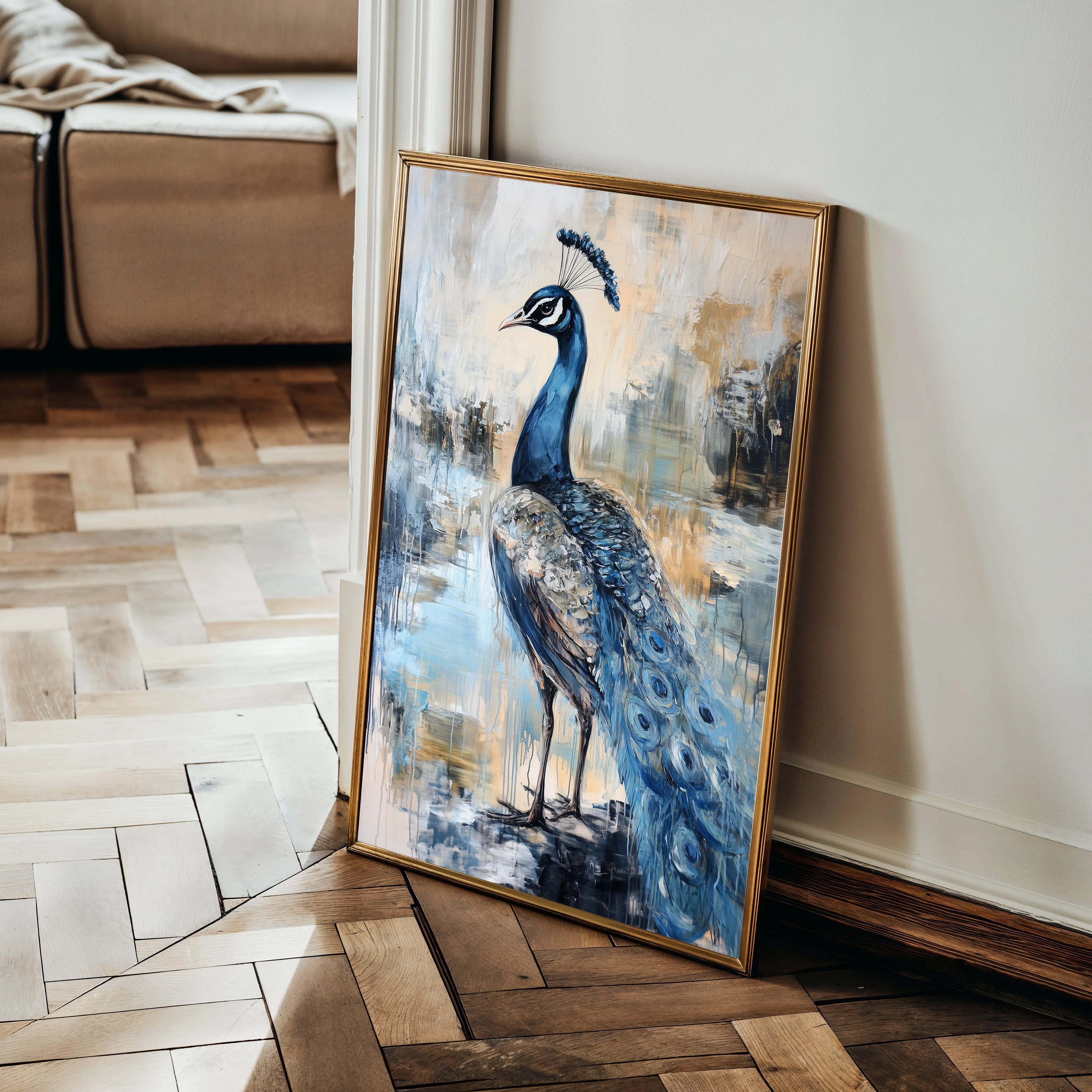 Animals 163 Canvas Art 18" x 24" / 45 x 60 cm / Black