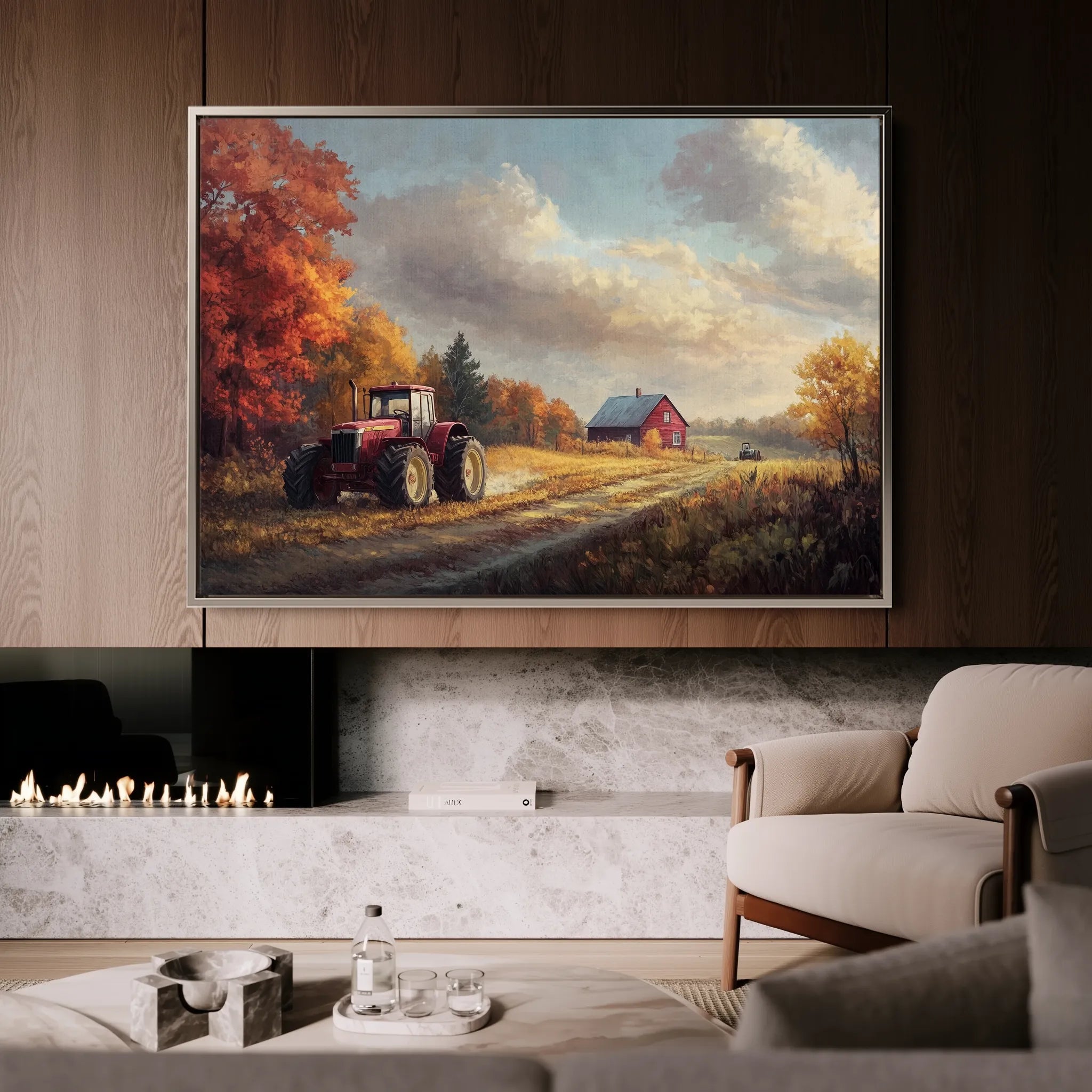 Landscape 163 Canvas Art 18" x 24" / 45 x 60 cm / Black