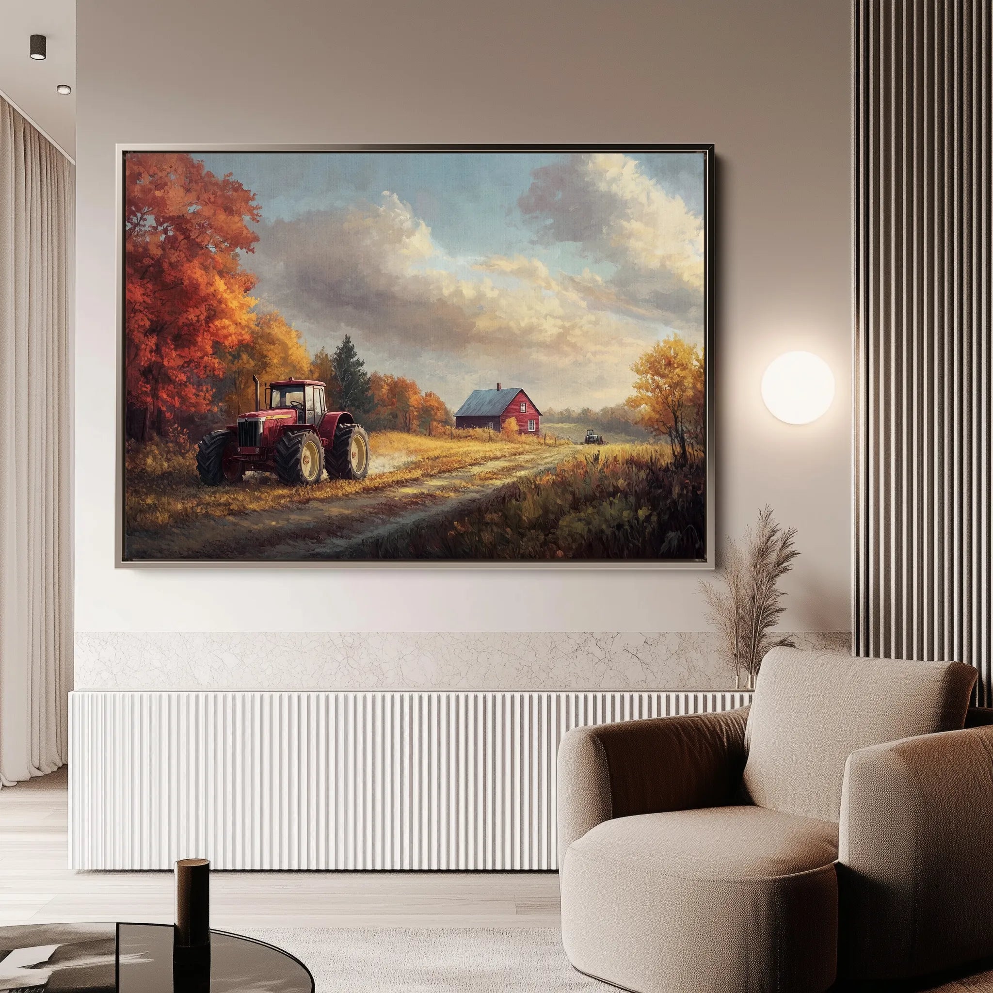 Landscape 163 Canvas Art 18" x 24" / 45 x 60 cm / Black