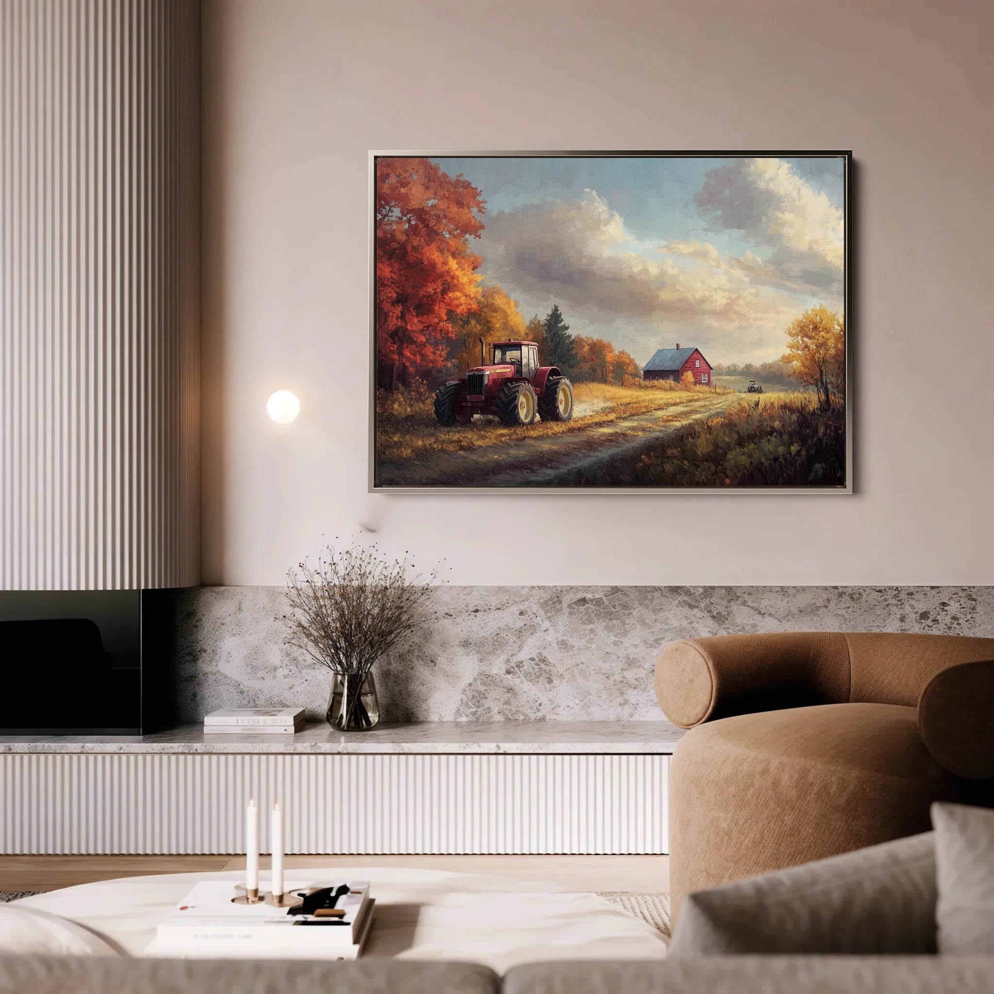 Landscape 163 Canvas Art 18" x 24" / 45 x 60 cm / Black
