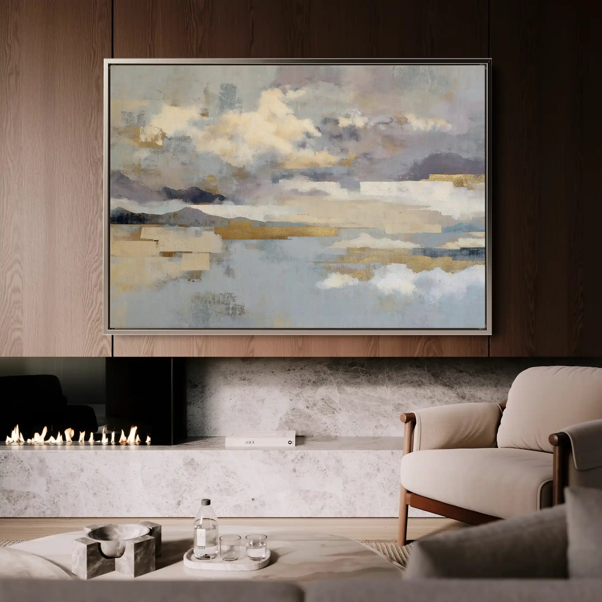Abstract 1630 Canvas Art 18" x 24" / 45 x 60 cm / Black