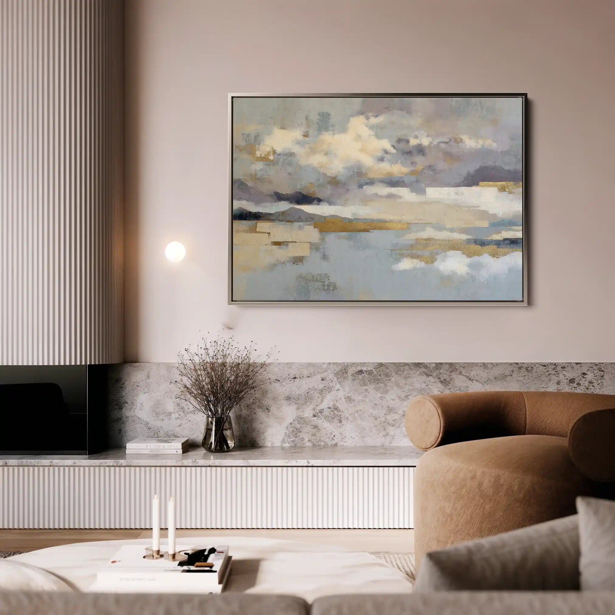 Abstract 1630 Canvas Art 18" x 24" / 45 x 60 cm / Black