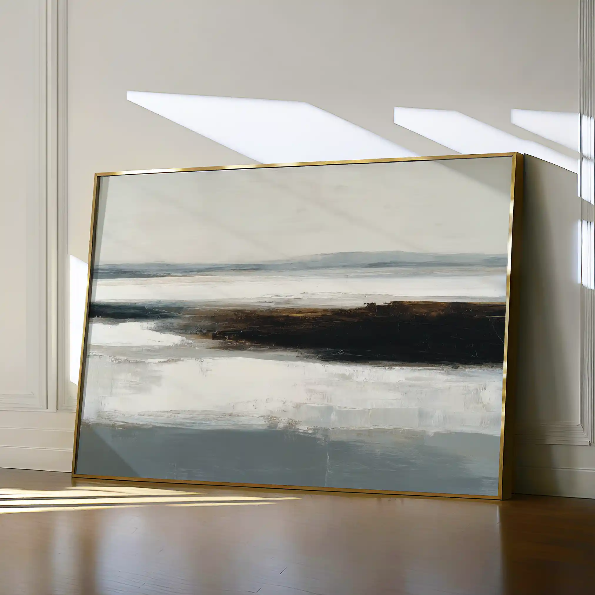 Abstract 1631 Canvas Art 18" x 24" / 45 x 60 cm / Black