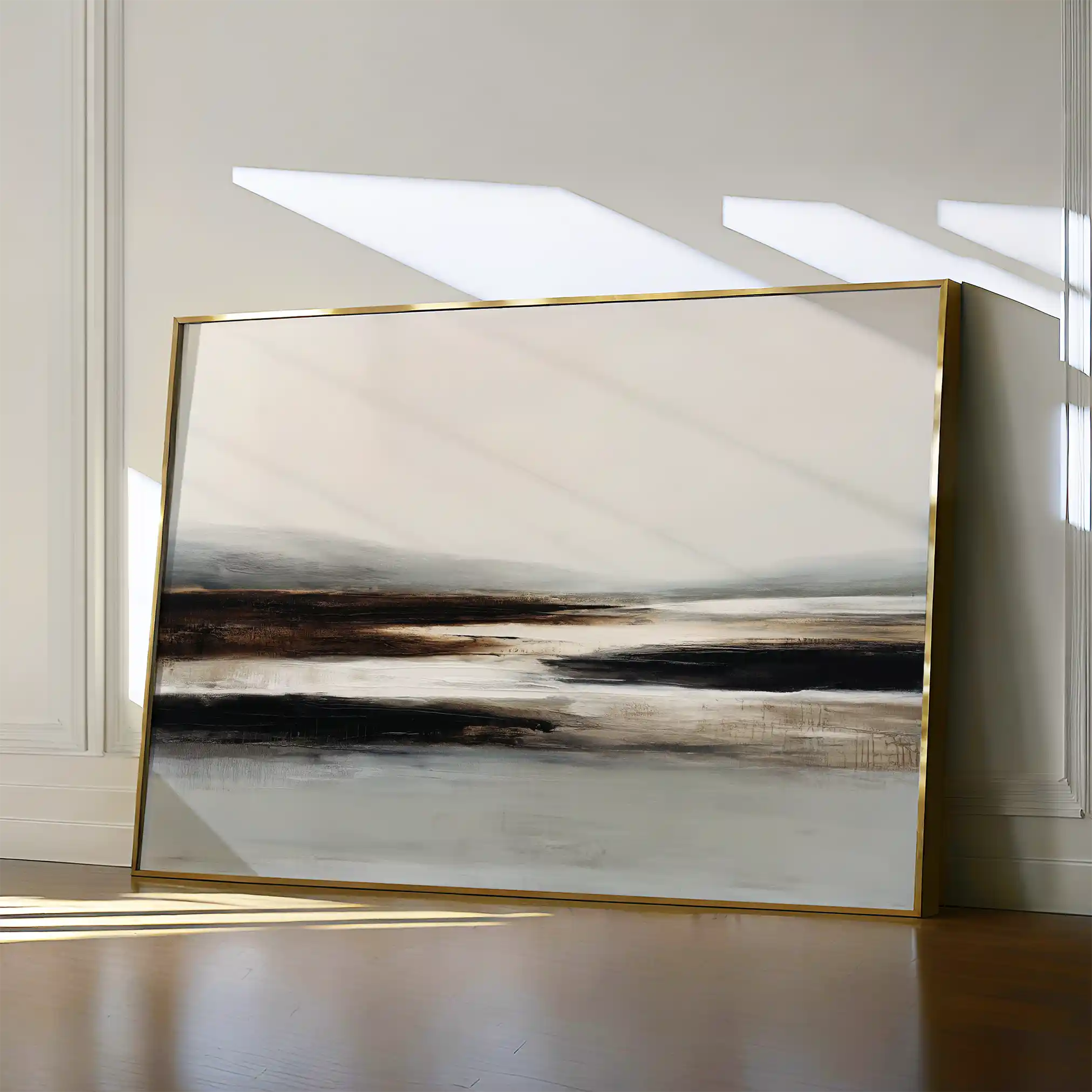 Abstract 1632 Canvas Art 18" x 24" / 45 x 60 cm / Black